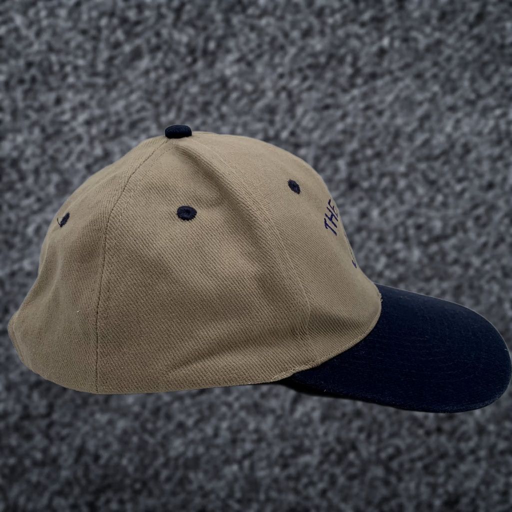 Vintage KC The Five Hat Cap Snap Back Mens Beige Blue Baseball One Size Logo Embroidered Size ONE SIZE - 1 Thumbnail