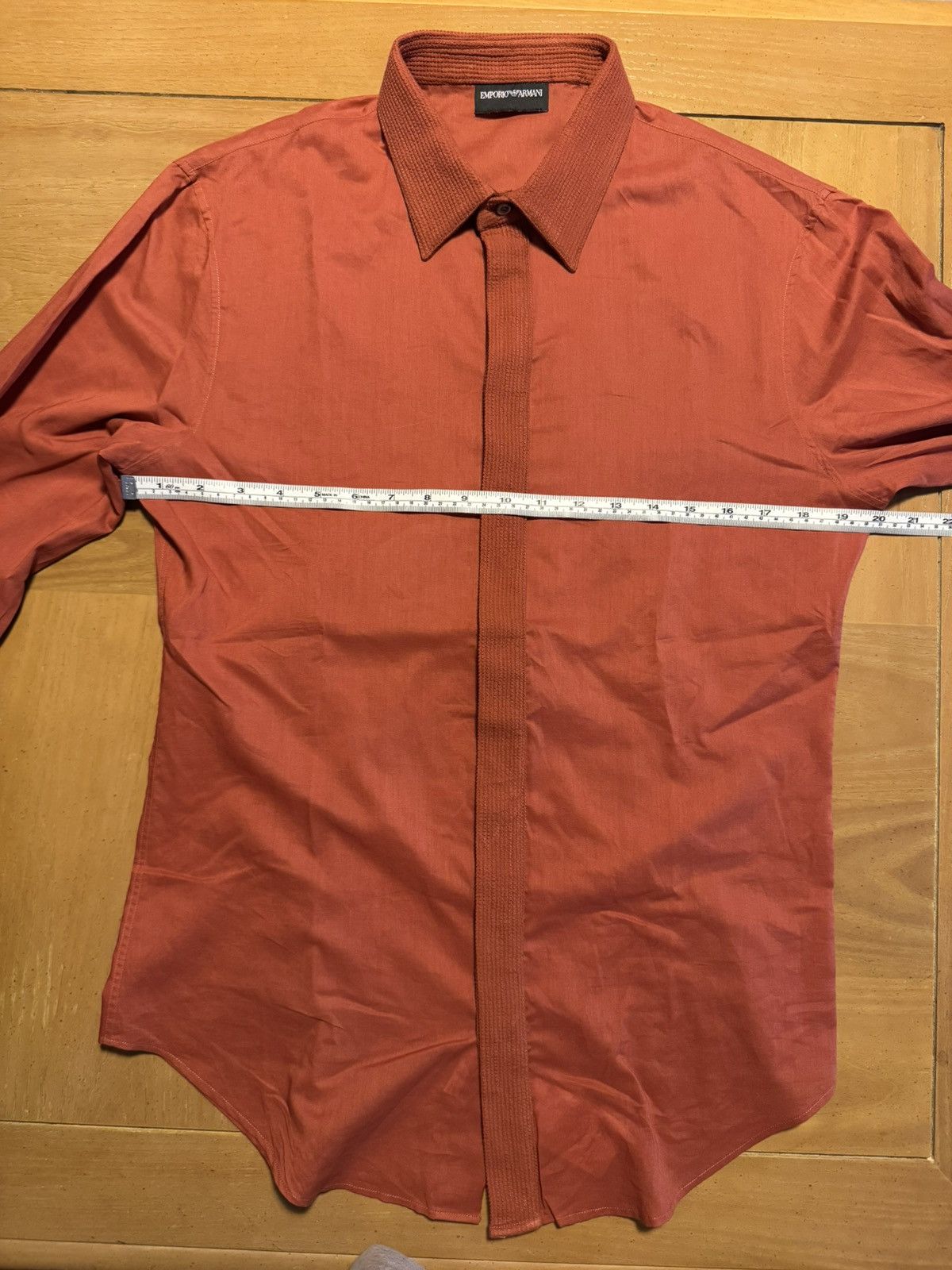 Emporio Armani Emporio Armani- Shirt - Color Rust- 15 ¾ (inches-neck) Size US M / EU 48-50 / 2 - 13 Thumbnail