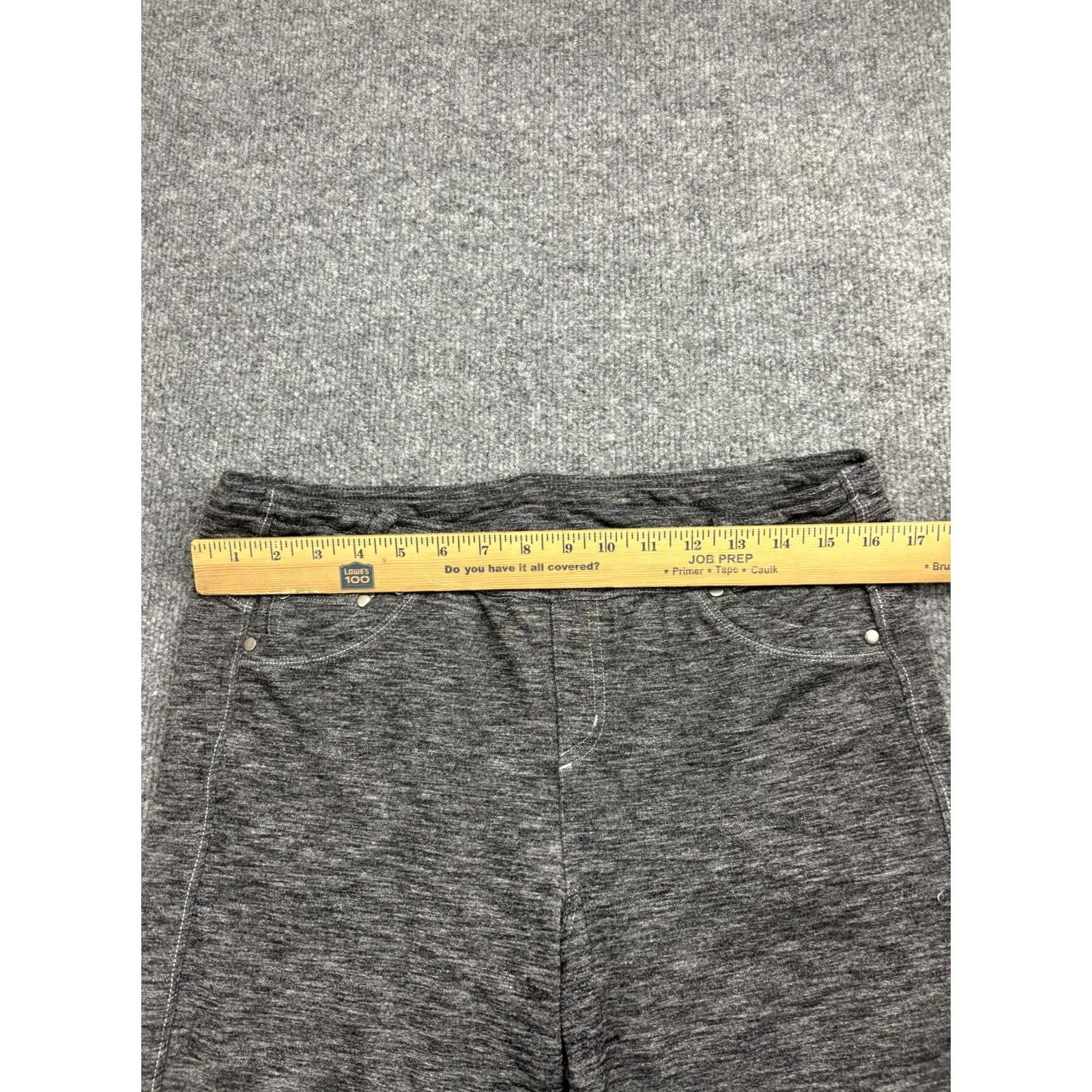 Vintage Kuhl Capri Pants Womens 14 Gray Jersey Stretch Elastic Waist 5 Pocket Casual Size XL / US 12-14 / IT 48-50 - 3 Thumbnail
