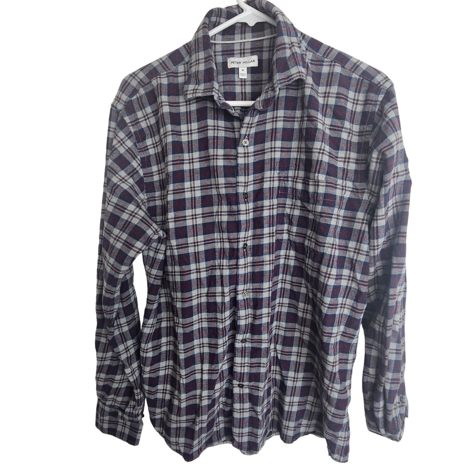 Peter Millar Peter Millar Flannel Shirt Men M Plaid Casual Lightweight Size US M / EU 48-50 / 2 - 1 Thumbnail