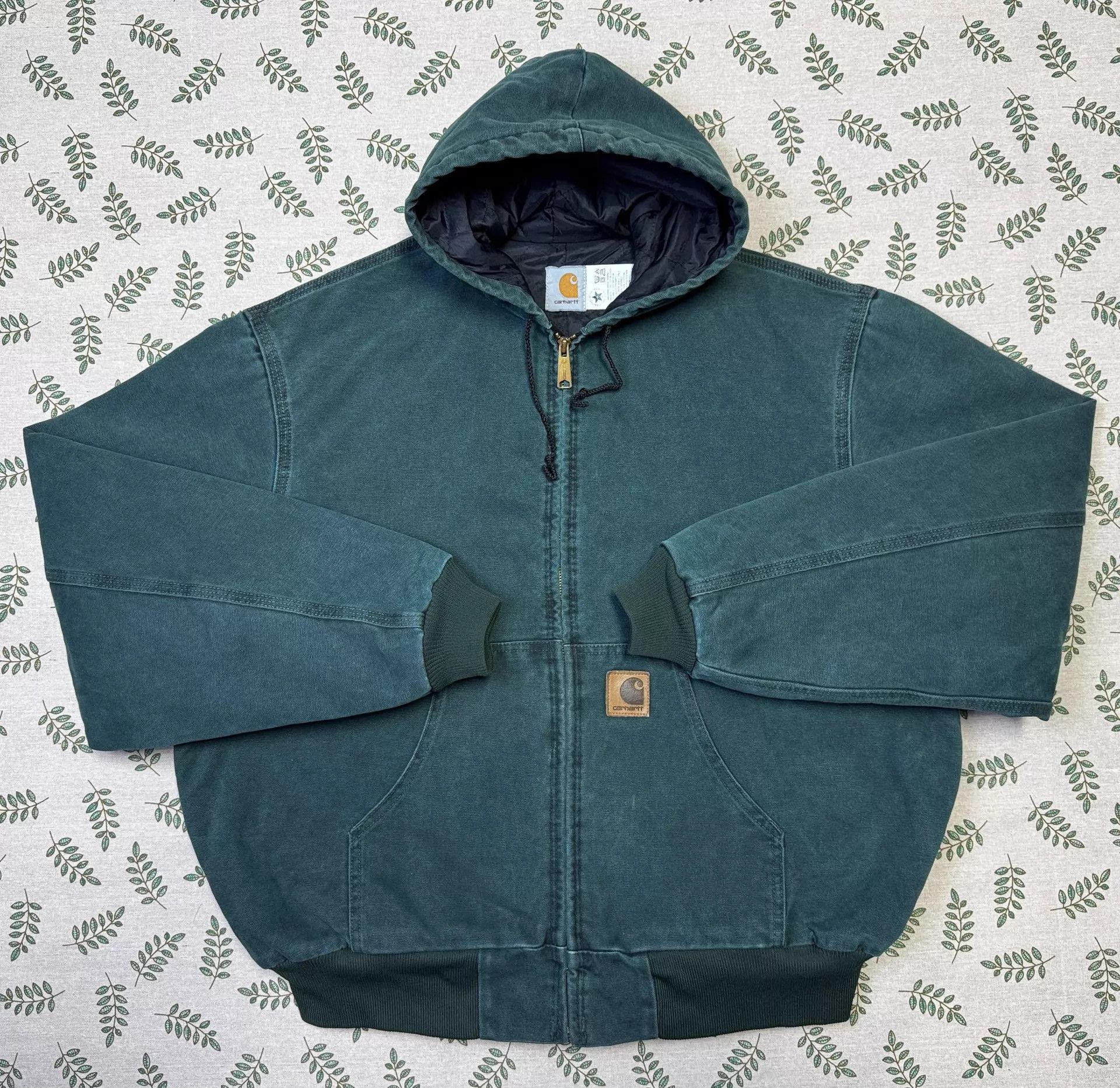 Carhartt Carhartt Mainline Vintage JQ243 HTG XL Hooded Work Jacket Size US XL / EU 56 / 4 - 1 Thumbnail