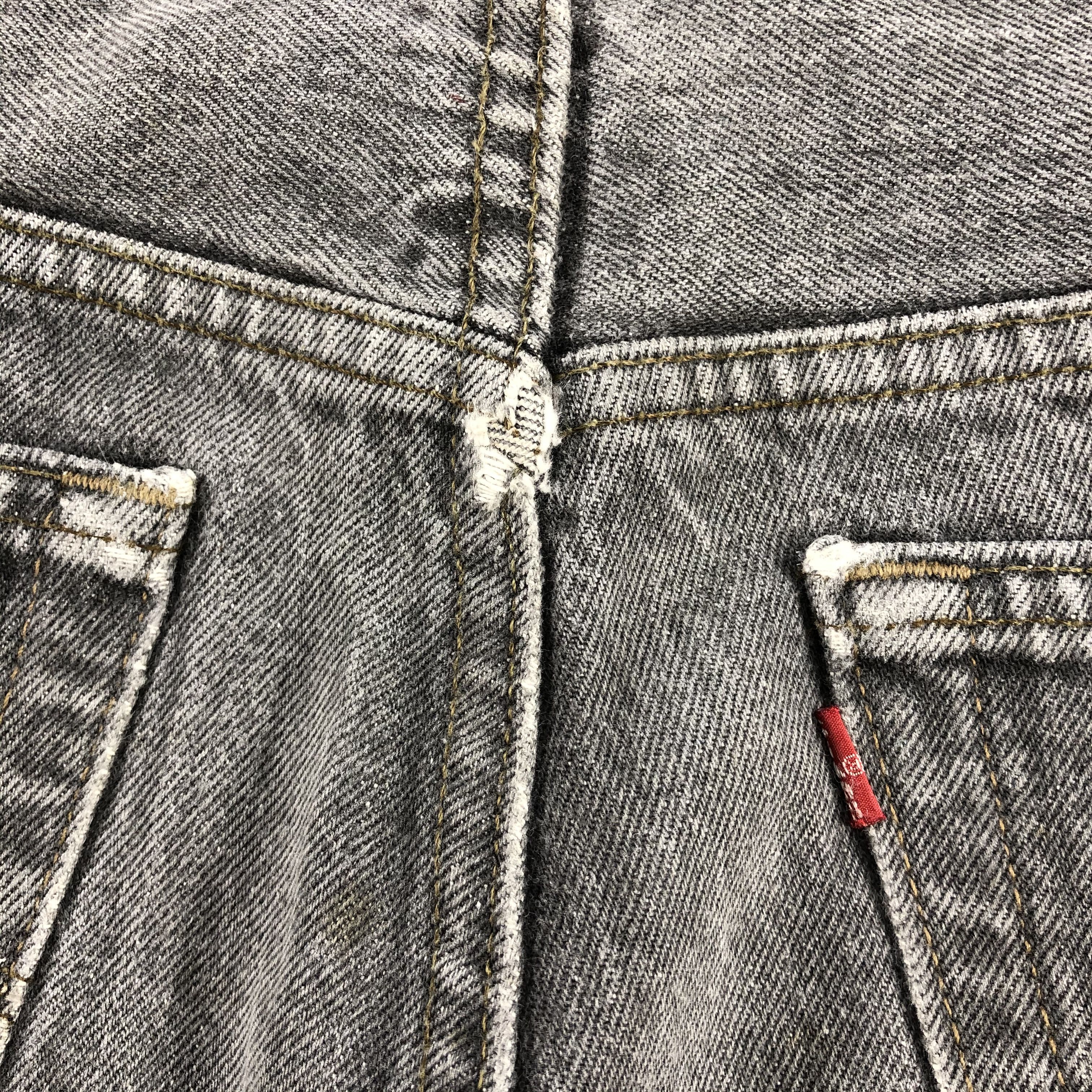 Levi's Vintage 90s Levis 501 Faded Black Jeans-J1648 Size US 38 / EU 54 - 9 Thumbnail