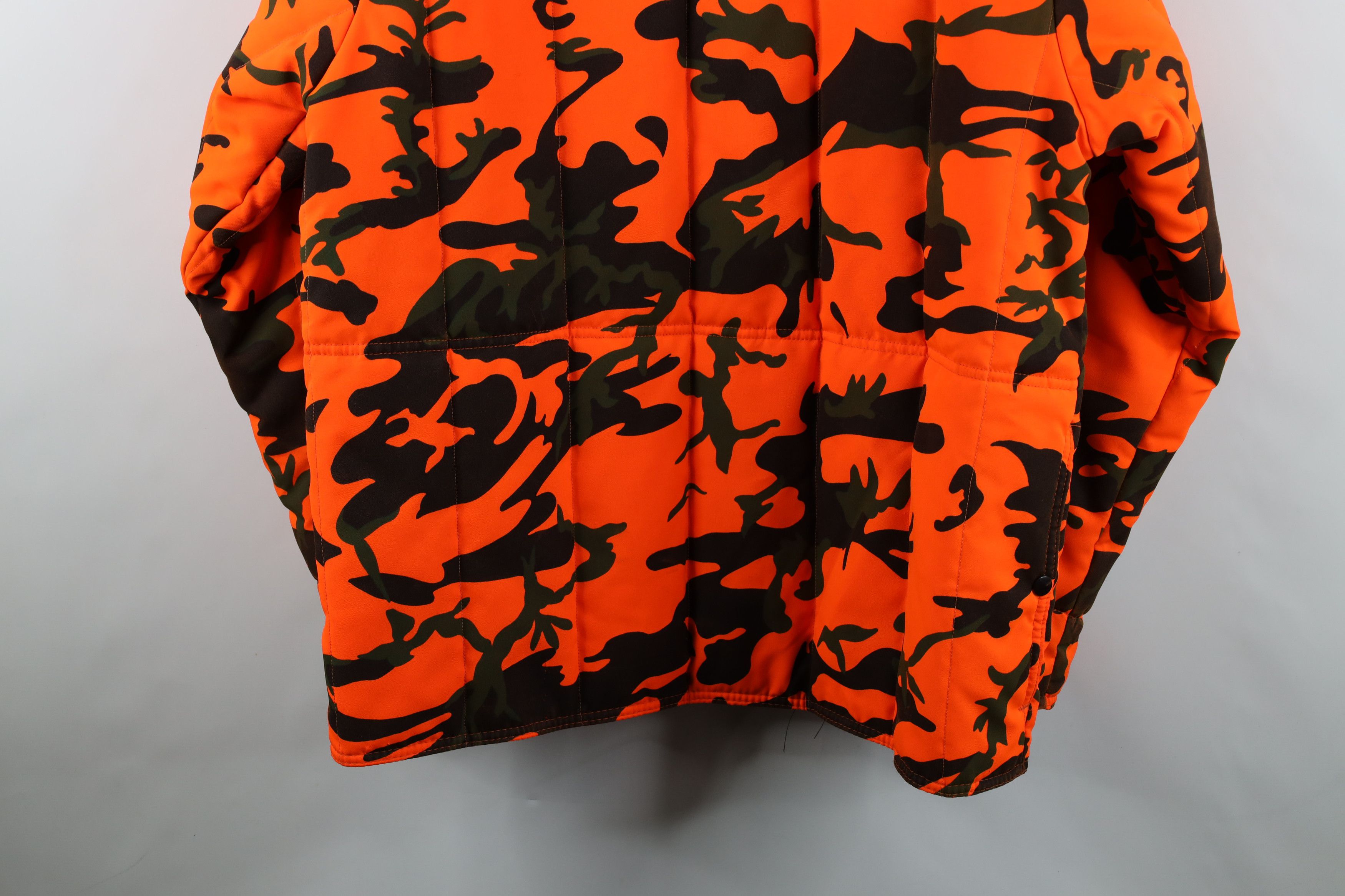 Vintage Vintage 90s Streetwear Hunting Jacket Blazer Orange USA Size US XL / EU 56 / 4 - 15 Thumbnail
