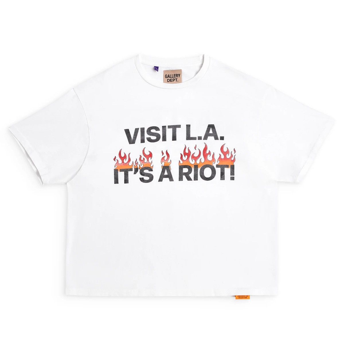 image of Gallery Dept Visit La Its A Riot Tee in White, Men's (Size XL)