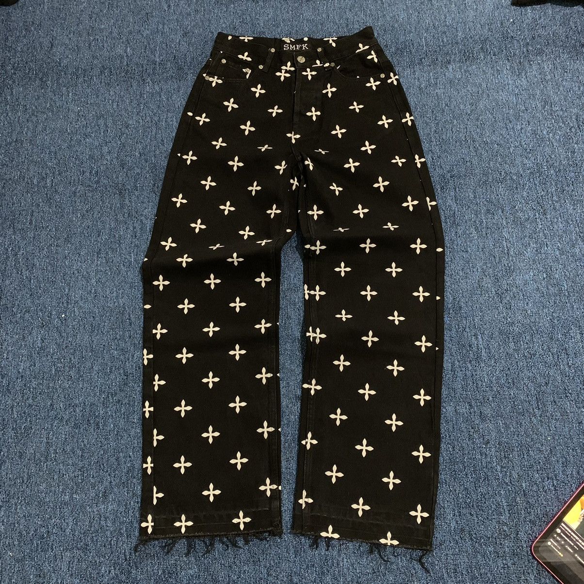 Japanese Brand SMFK FULL PATTERN PANTS Size US 27 - 3 Thumbnail