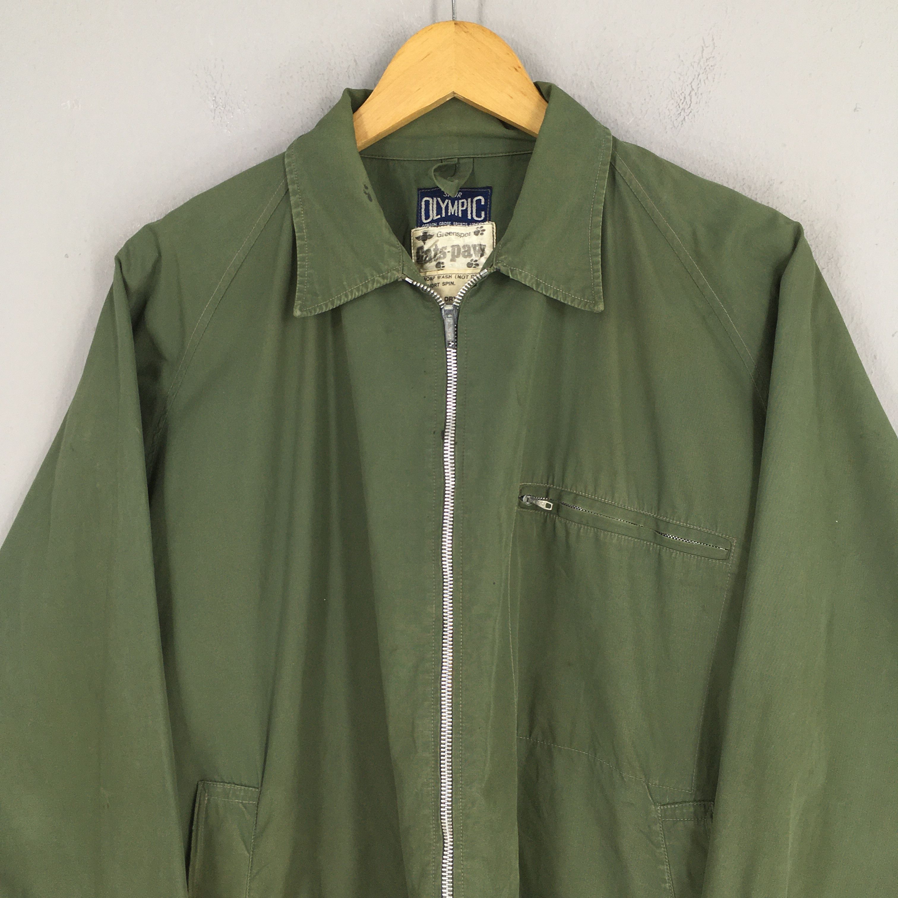 Vintage Vintage 1950's Spur Olympic Military Green Jacket XL Size US XL / EU 56 / 4 - 2 Thumbnail