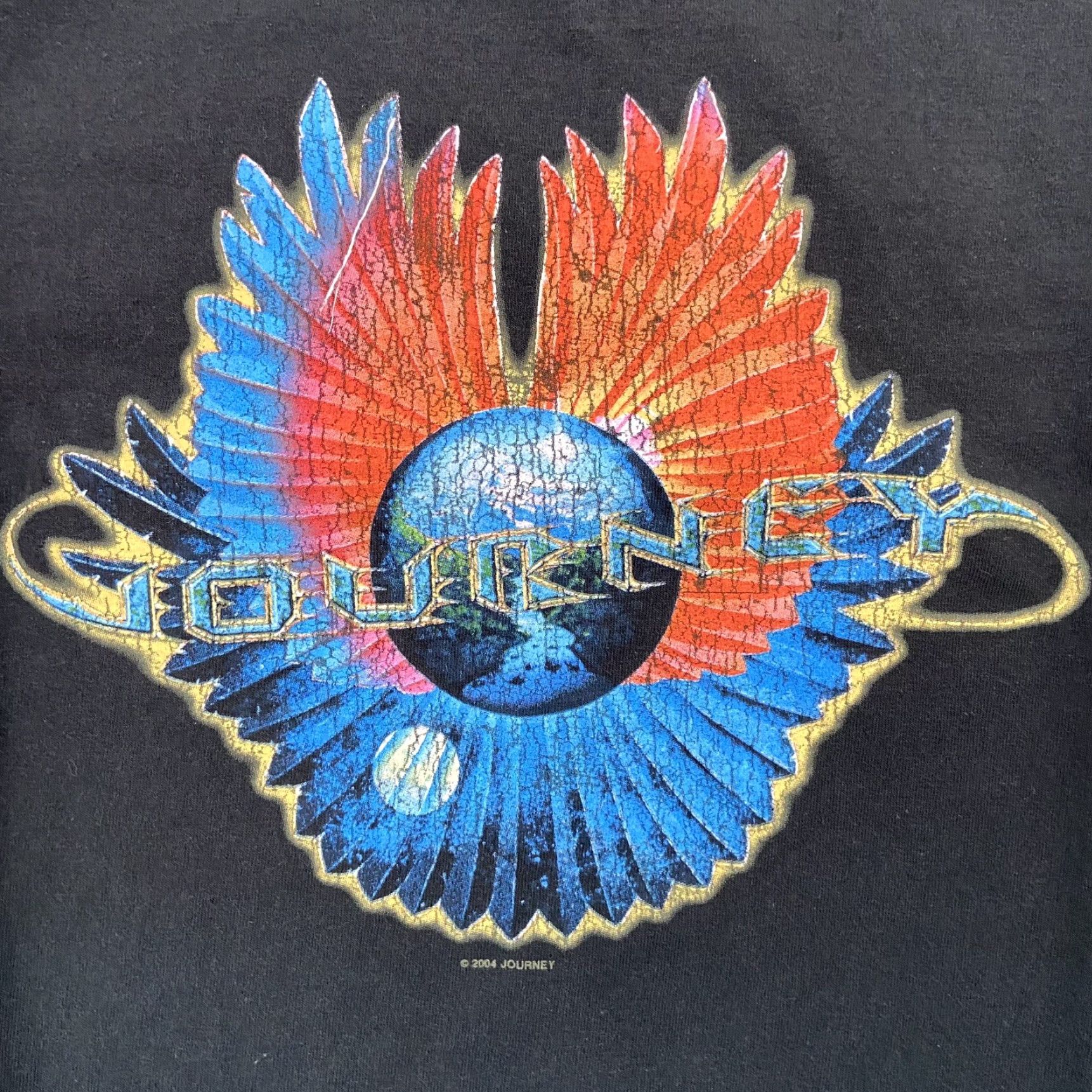 Anvil VINTAGE Journey Music Band T-Shirt Adult XL Black 2004 Y2K Mens Size US XL / EU 56 / 4 - 6 Thumbnail