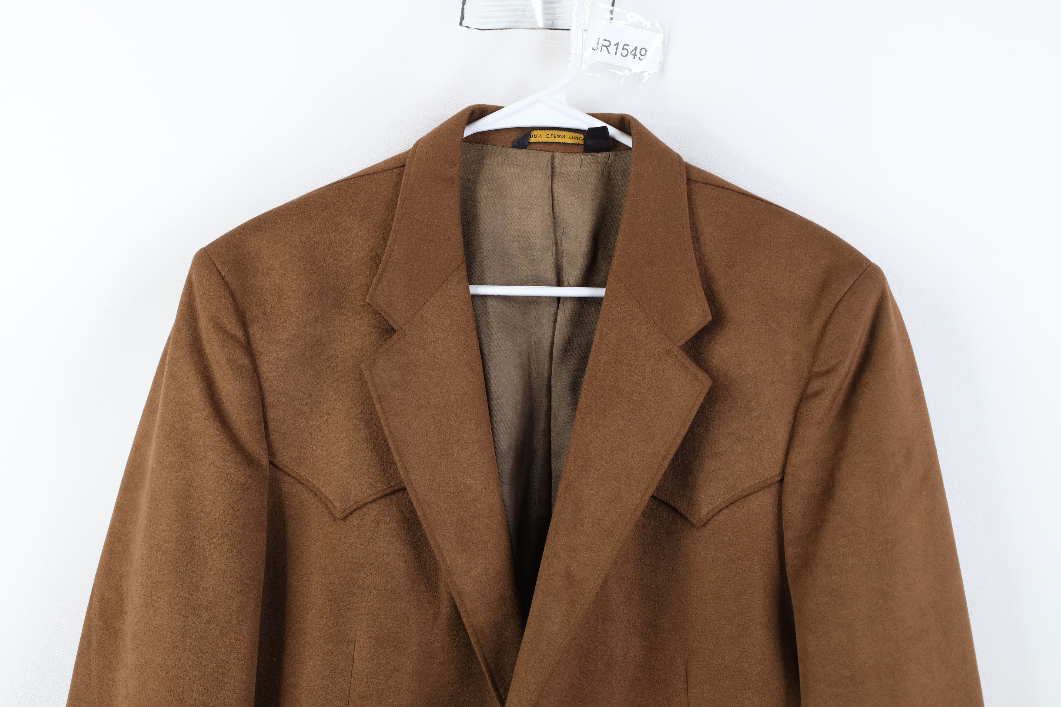 Vintage Vintage 90s Rockabilly Microfiber Suit Blazer Jacket USA Size US XXL / EU 58 / 5 - 2 Thumbnail