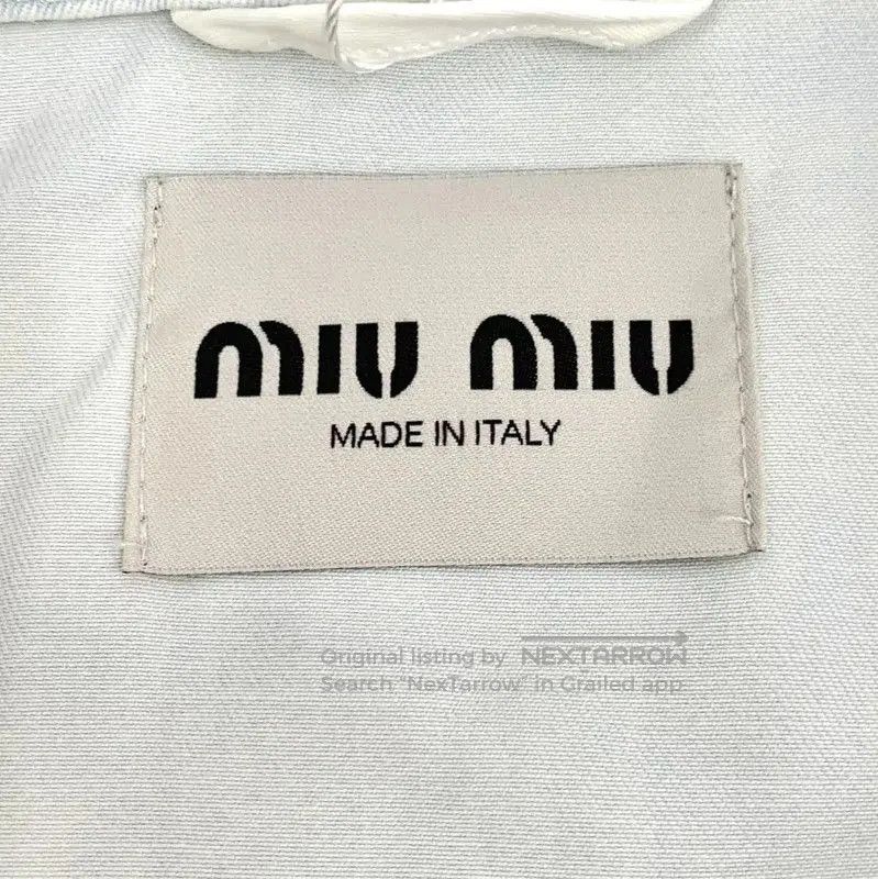 Miu Miu Miu Miu Light Blue Cotton Women's Jacket . Size XS / US 0-2 / IT 36-38 - 4 Thumbnail