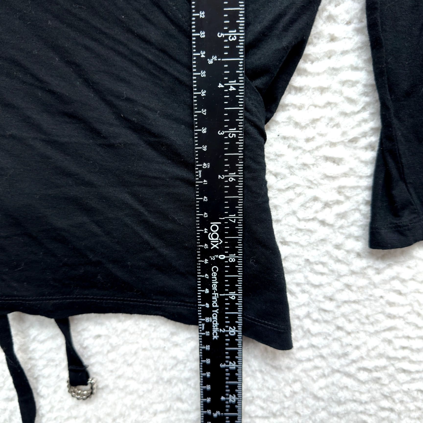 Vintage VINTAGE The Limited Wrap Top Shirt Womens S Black Rhinestone Whimsigoth Y2K 【Office Fairy】 Size S / US 4 / IT 40 - 6 Thumbnail