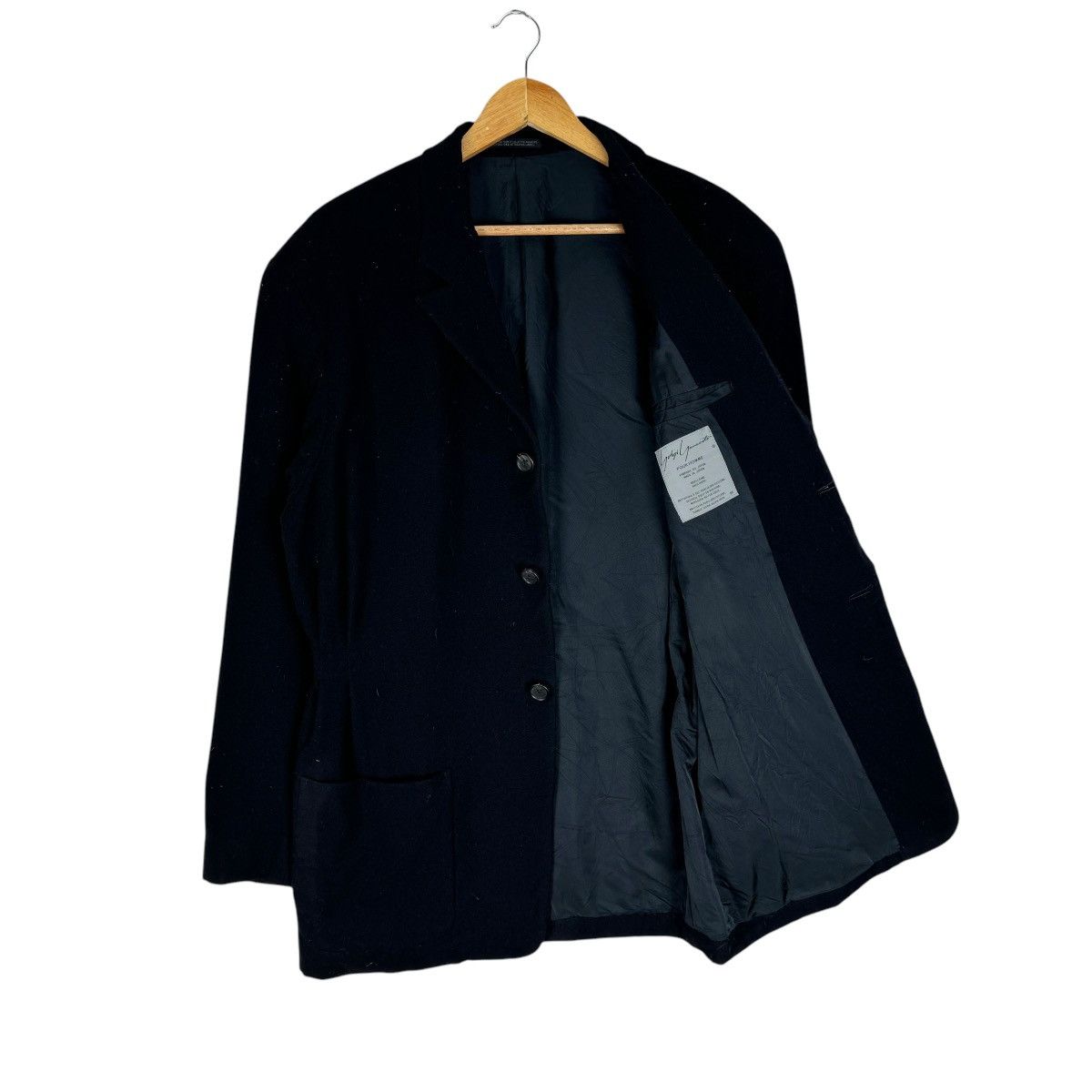 Yohji Yamamoto 🌟YOHJI YAMAMOTO POUR HOMME SIGNATURE AW87 WOOL BLAZER COAT Size US M / EU 48-50 / 2 - 9 Thumbnail