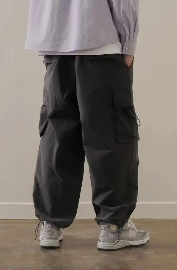 Japanese Brand 20AW Indigo Union Japan Black Straight Leg Worker Joggers Size US 32 / EU 48 - 2 Thumbnail