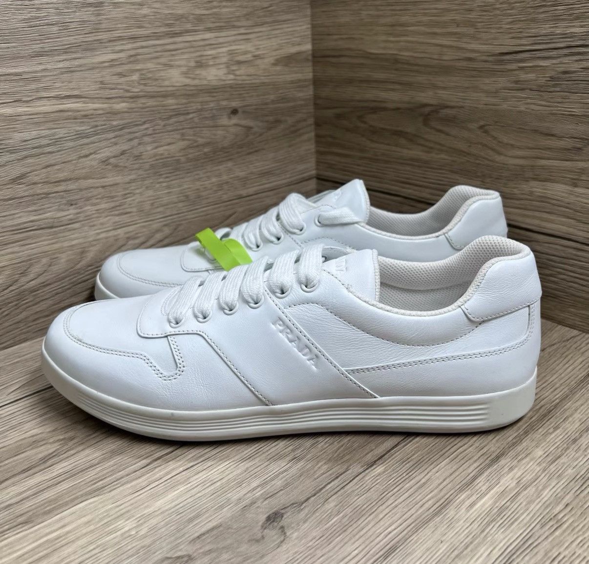 Prada Prada White Sneakers J41 Size US 8 / EU 41 - 1 Thumbnail