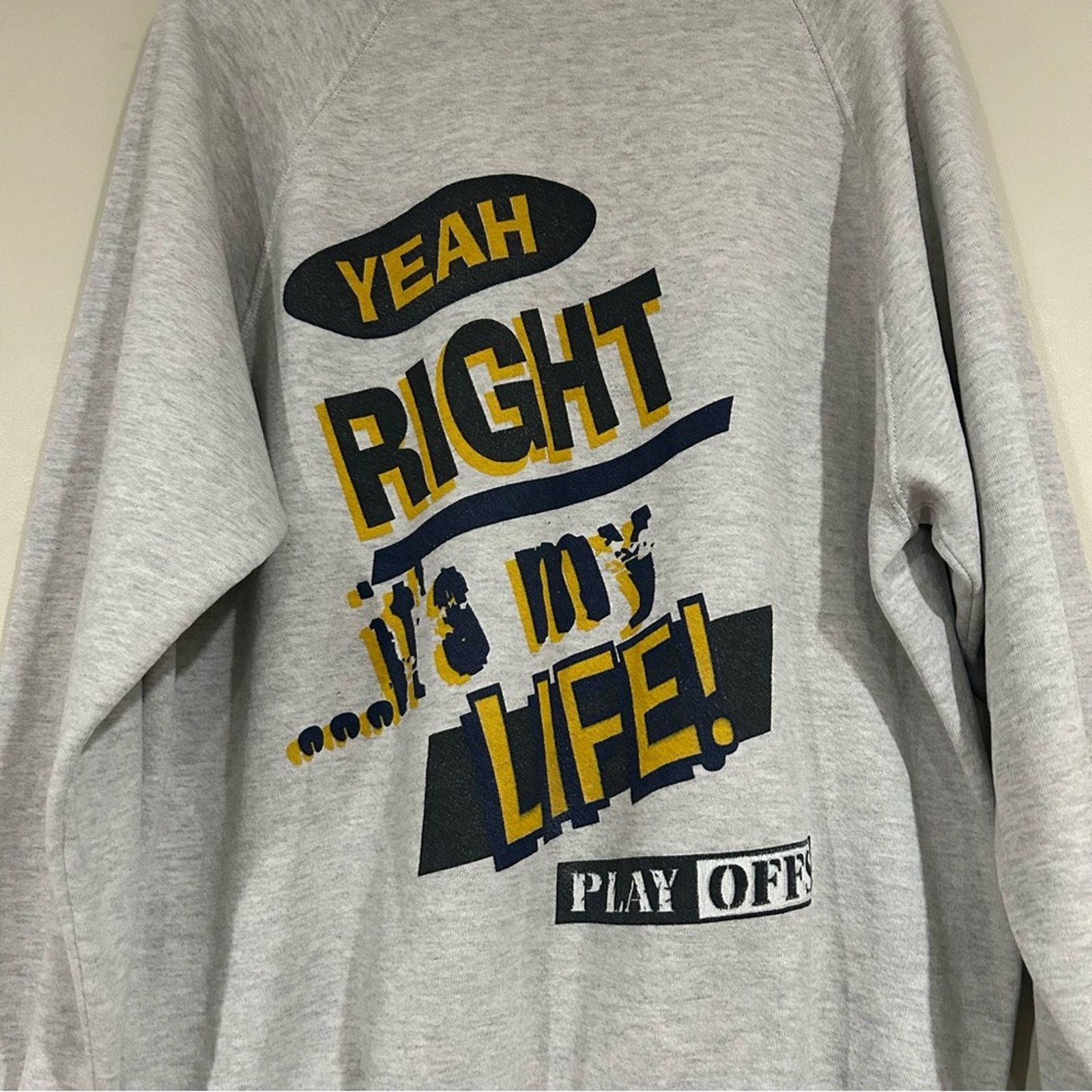 Jerzees Vintage Basketballl It’s Only A Game Yeah Right Sweatshirt Size US XL / EU 56 / 4 - 4 Thumbnail