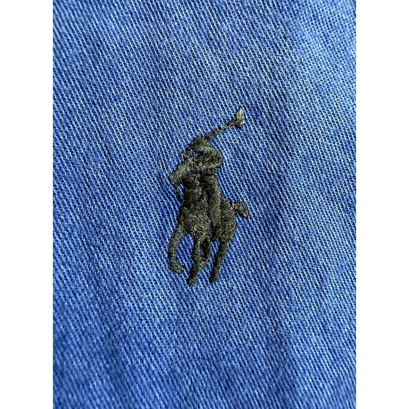 Polo Ralph Lauren VINTAGE Polo Ralph Lauren Workshirt Button-Up Shirt Men L Blue Cotton Size US L / EU 52-54 / 3 - 5 Thumbnail