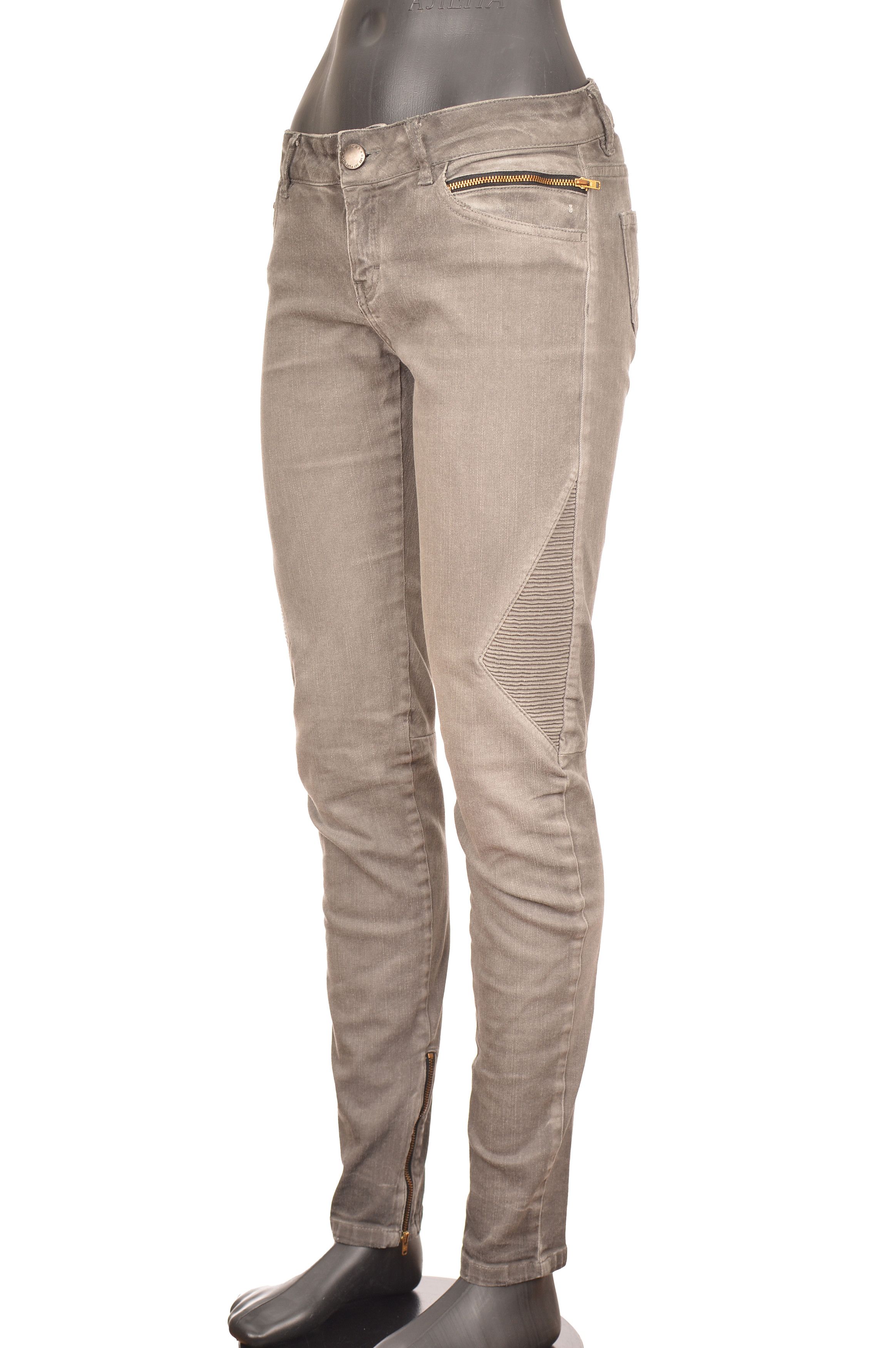 Maje Maje H13DIABOLO Gray Biker Stretch Denim Jeans Size 27" / US 4 / IT 40 - 1 Thumbnail