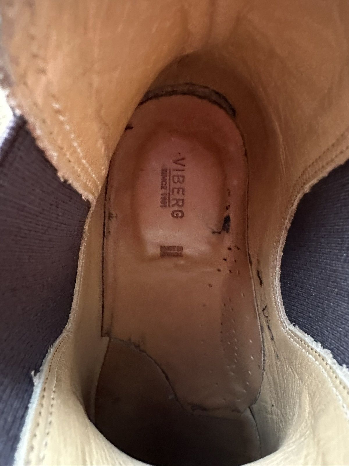 3sixteen × Viberg Viberg x 3Sixteen Natural Waxed Flesh Chelsea Size US 6.5 / EU 39-40 - 6 Thumbnail