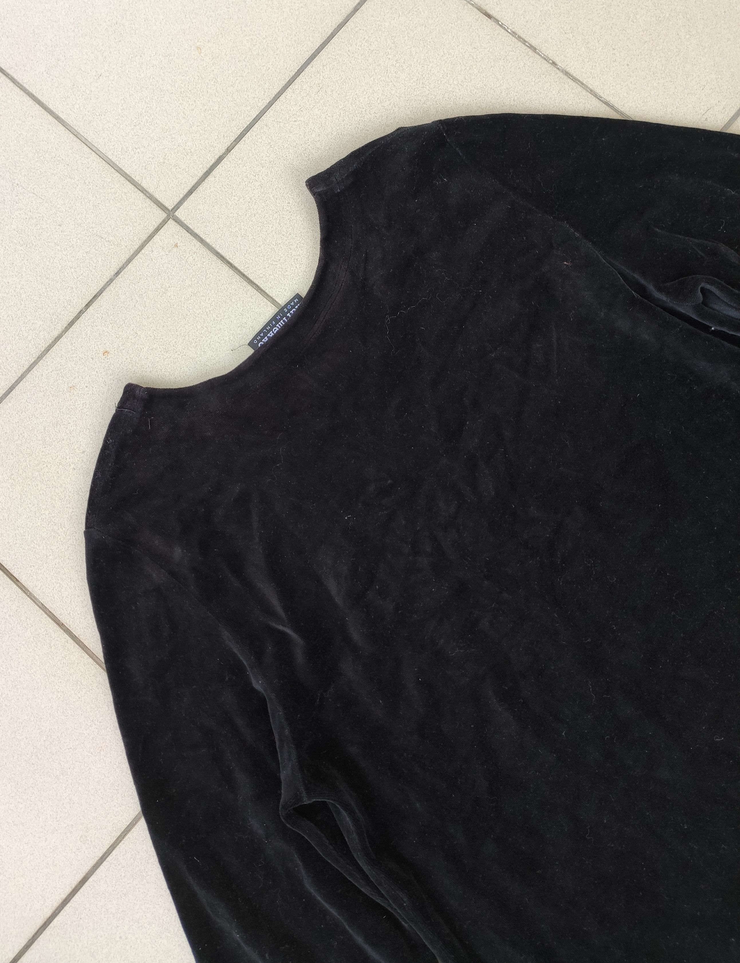 Marimekko × Vintage Vintage Marimekko x Jukka Rintala women dress welour black Size L / US 10 / IT 46 - 10 Thumbnail
