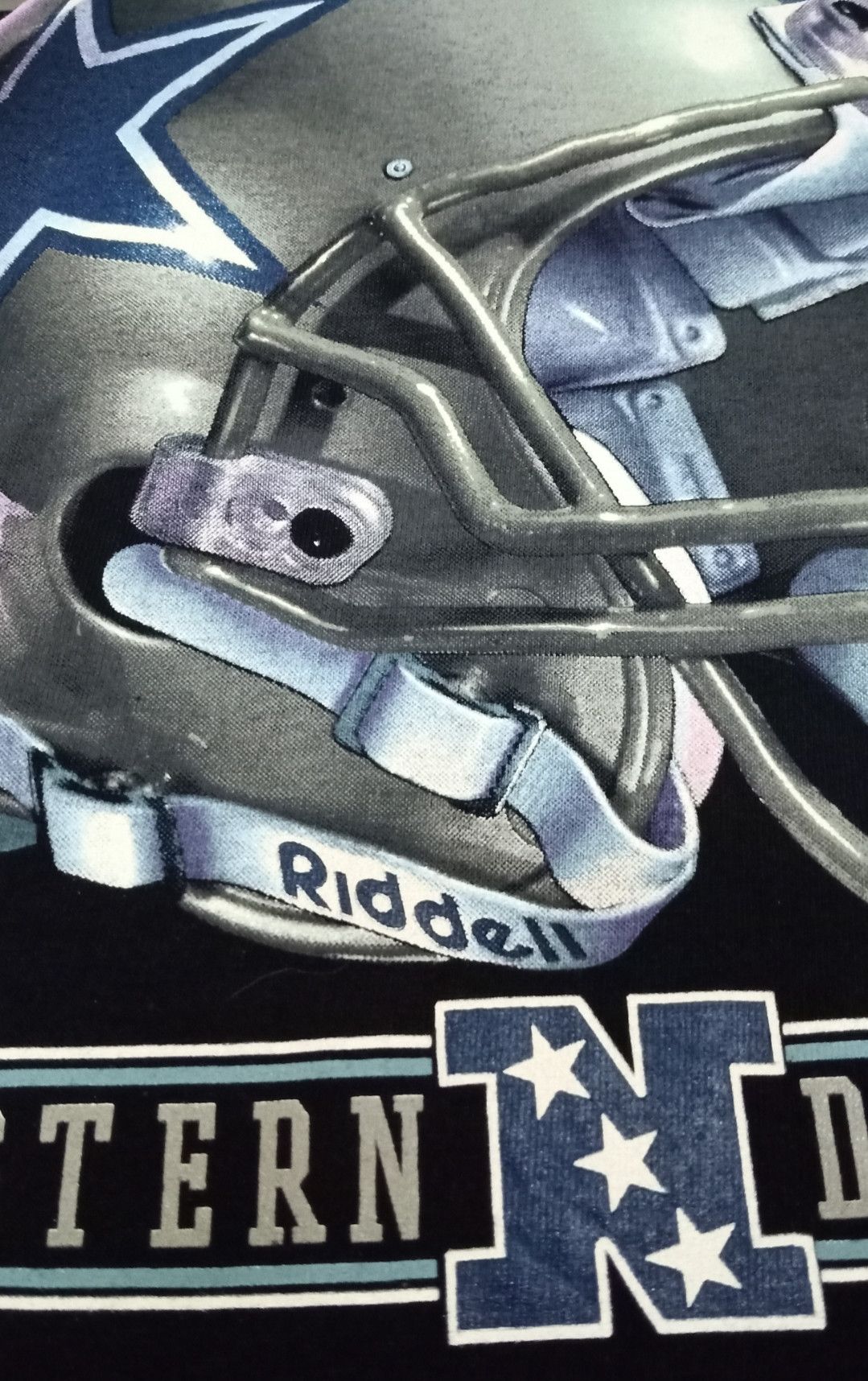 NFL × Salem Sportswear × Vintage Vintage 90s NFL Dallas Cowboys Riddell Helmet T-shirt Size US XL / EU 56 / 4 - 8 Thumbnail