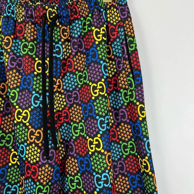 Gucci Gucci Colorful Sports Pants with GG Print-2505 Size 41" - 3 Thumbnail