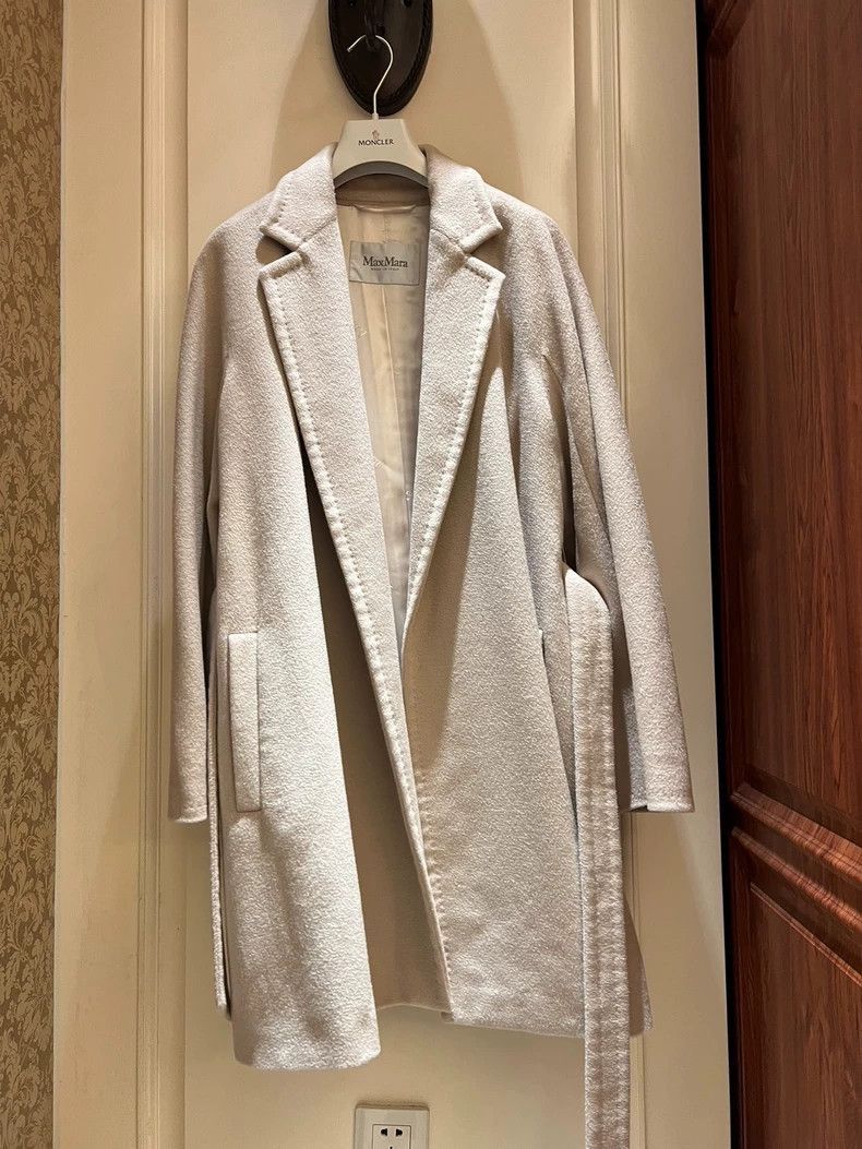 Other MaxMara Beige Belted Wool Coat- Size L / US 10 / IT 46 - 4 Thumbnail