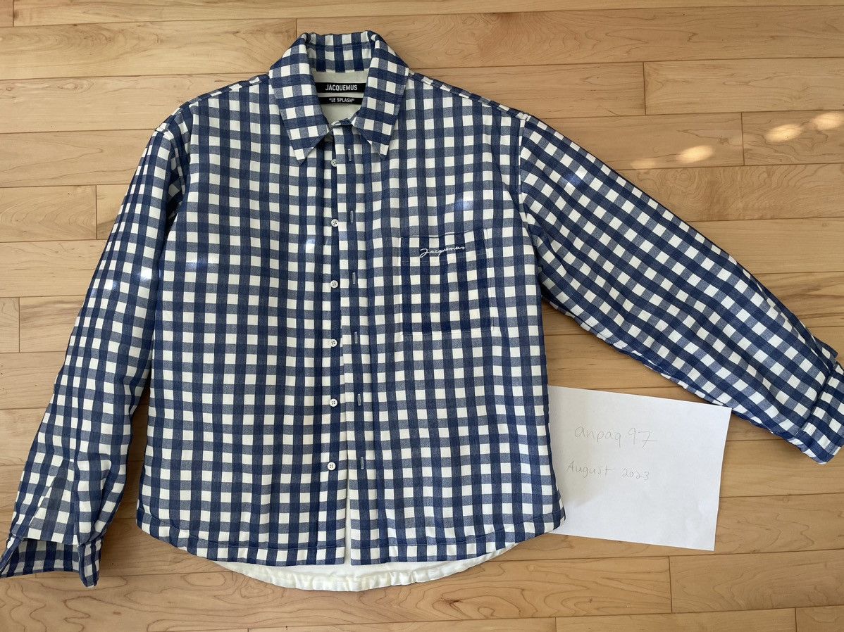 Jacquemus La Chemise Boulanger Navy Checks