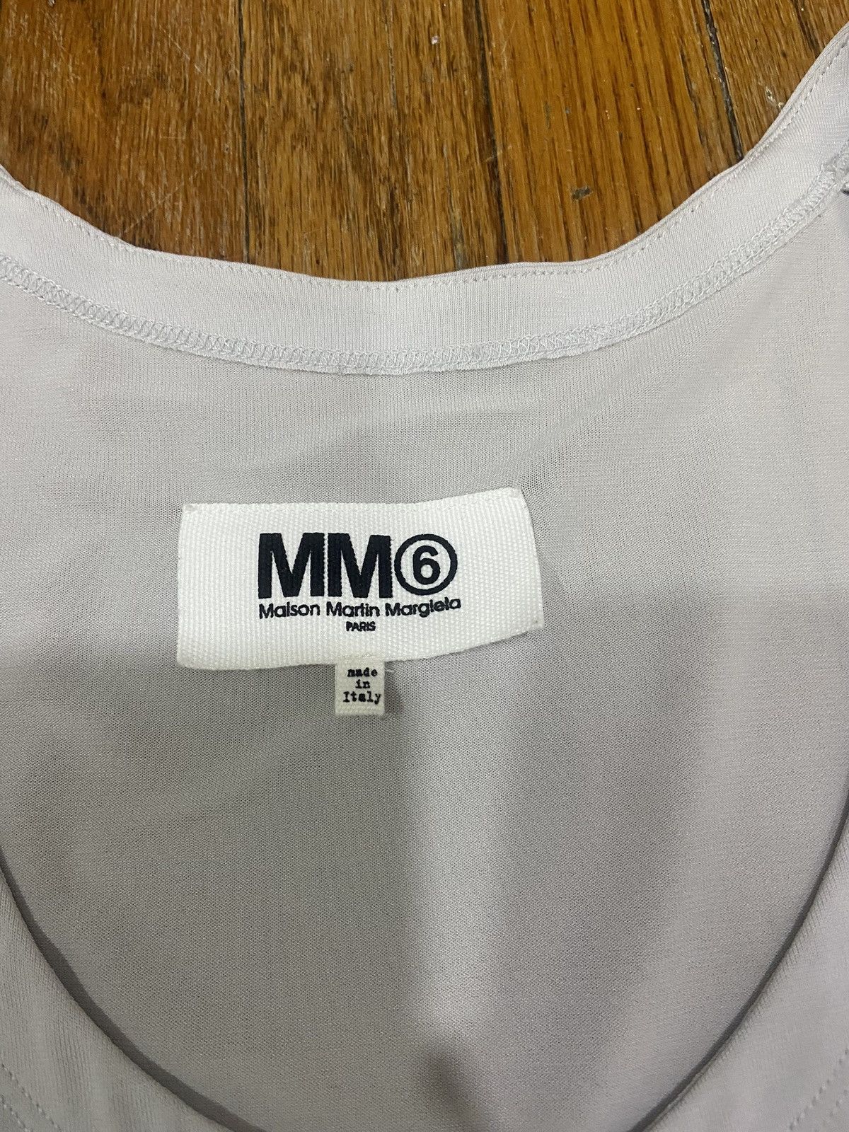 Maison Margiela × Vintage Maison Martin Margiela 6 Grey Jersey Tank Dress Size L / US 10 / IT 46 - 2 Thumbnail