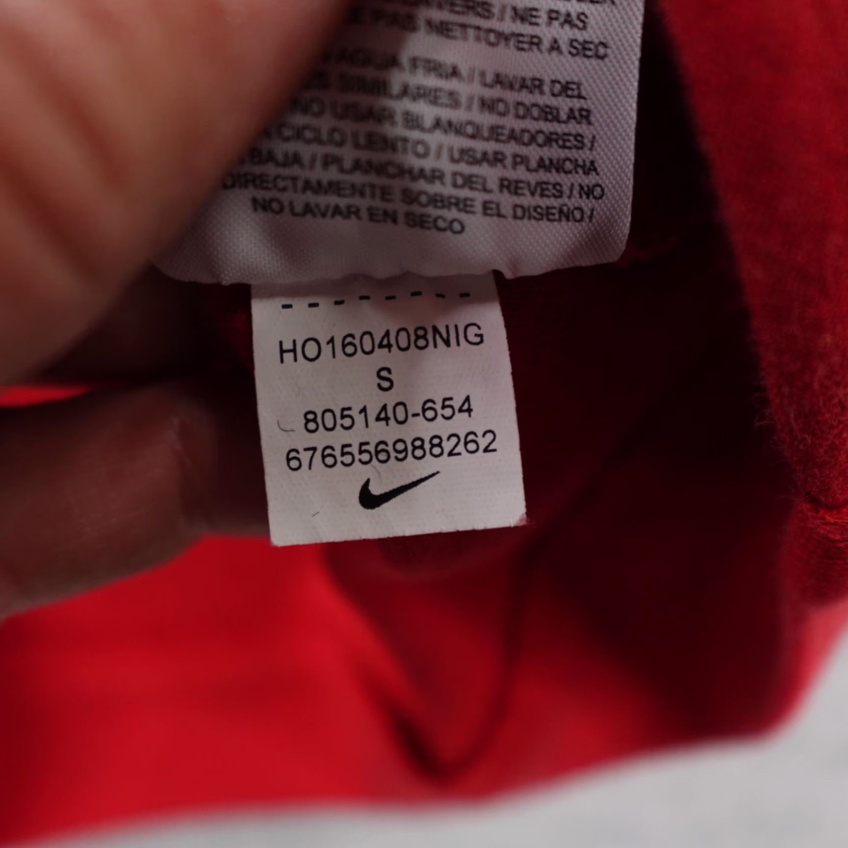 Nike Nike Sweatshirt Mens Small Red Tech Fleece Crewneck Pullover Winter Warmup Gym Knit Logo Pocket 90s? Size US S / EU 44-46 / 1 - 6 Thumbnail