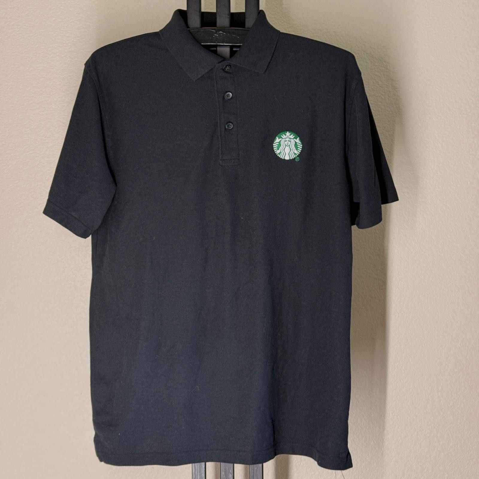 Other Official Starbucks Coffee Employee Polo Shirt Black Men L Size US L / EU 52-54 / 3 - 2 Thumbnail