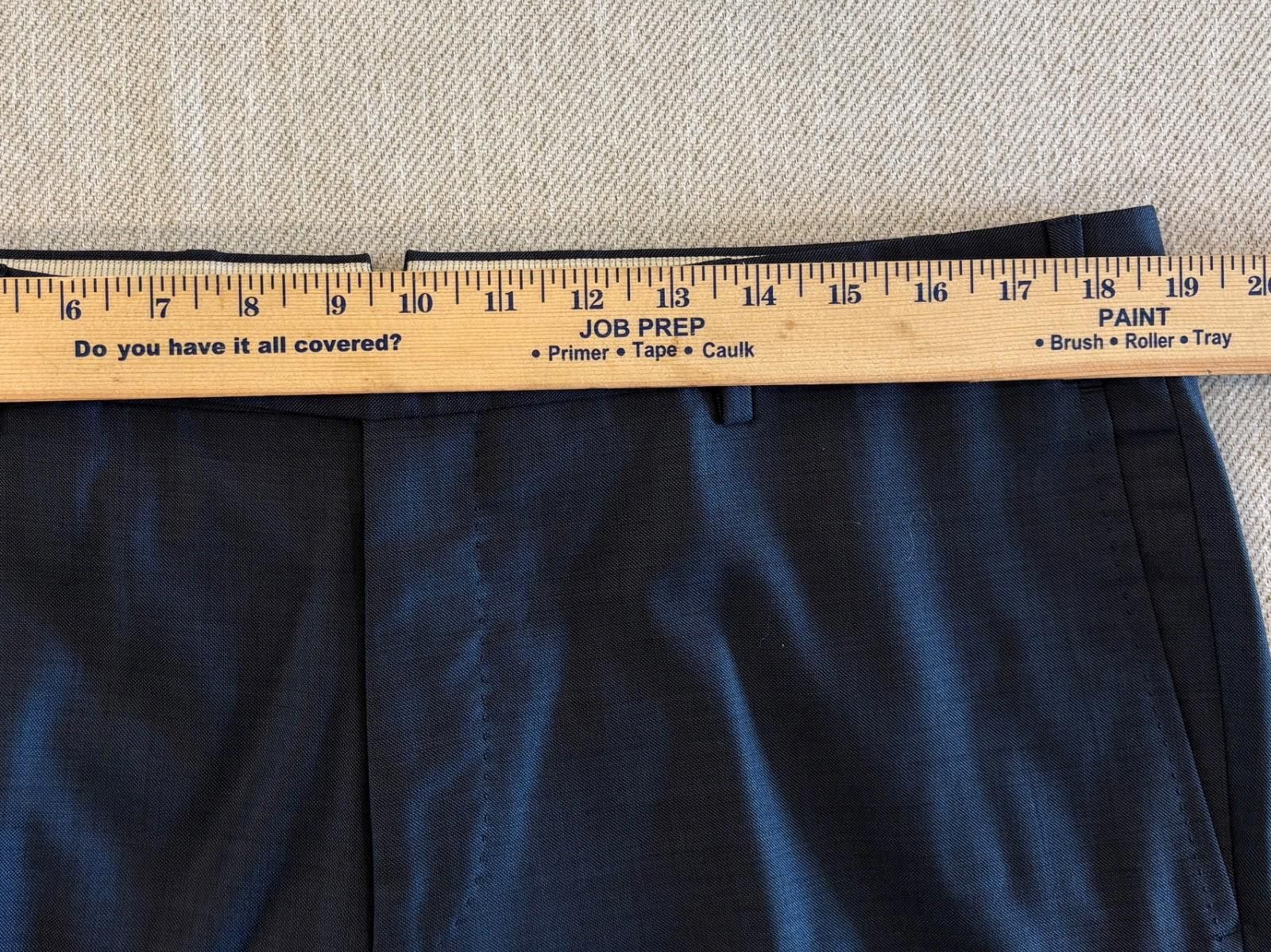 Zanella Zanella Platinum "Parker" Trousers 38R Sharkskin Wool Italy Size US 38 / EU 54 - 7 Thumbnail