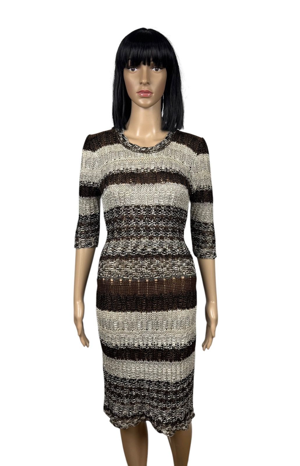 Oscar De La Renta Oscar De La Renta Silk Knit Dress Bodycon size 8 Size S / US 4 / IT 40 - 1 Thumbnail