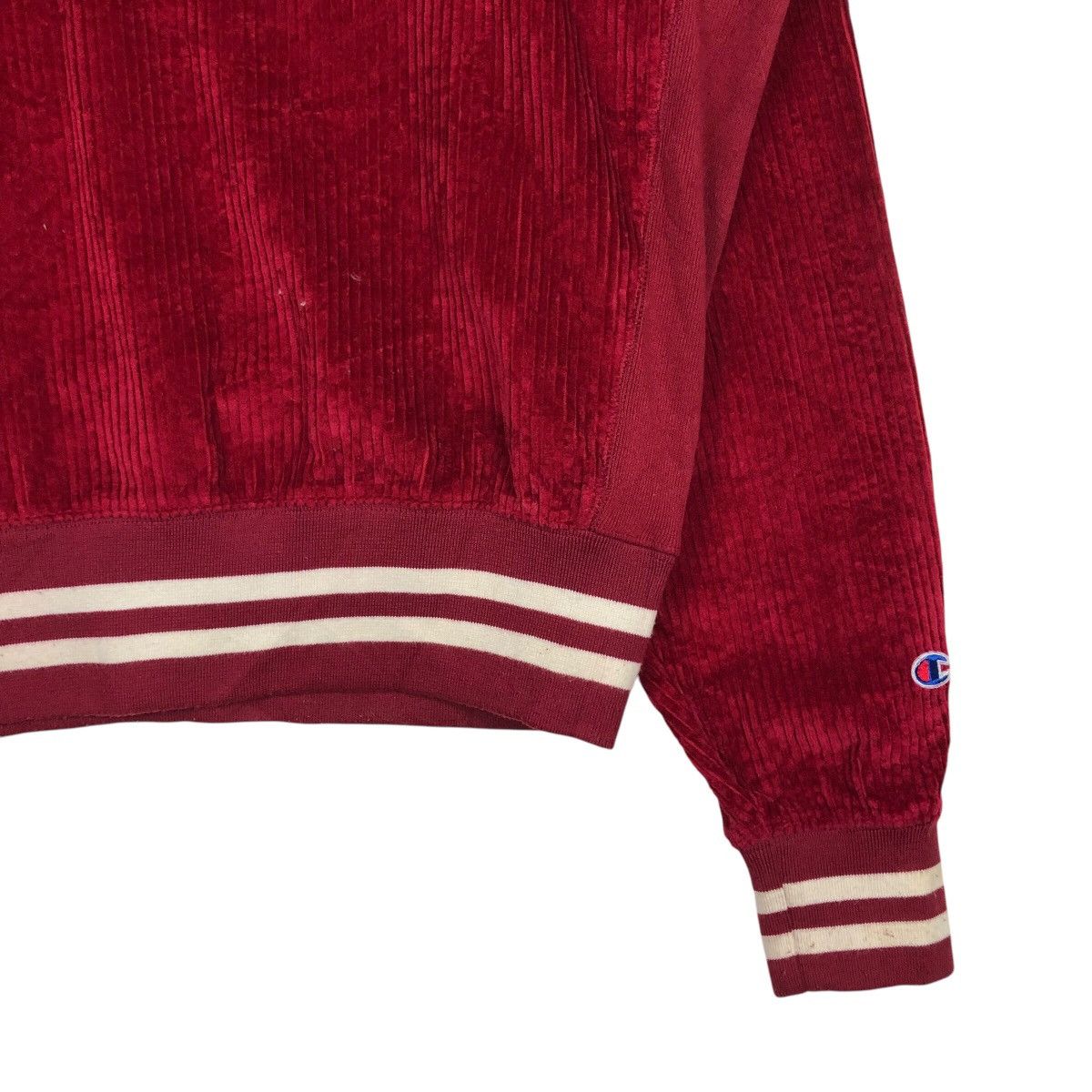Japanese Brand 90s Champion Velour Sportswear Thick Pile, Oversized C Patch Size US S / EU 44-46 / 1 - 6 Thumbnail