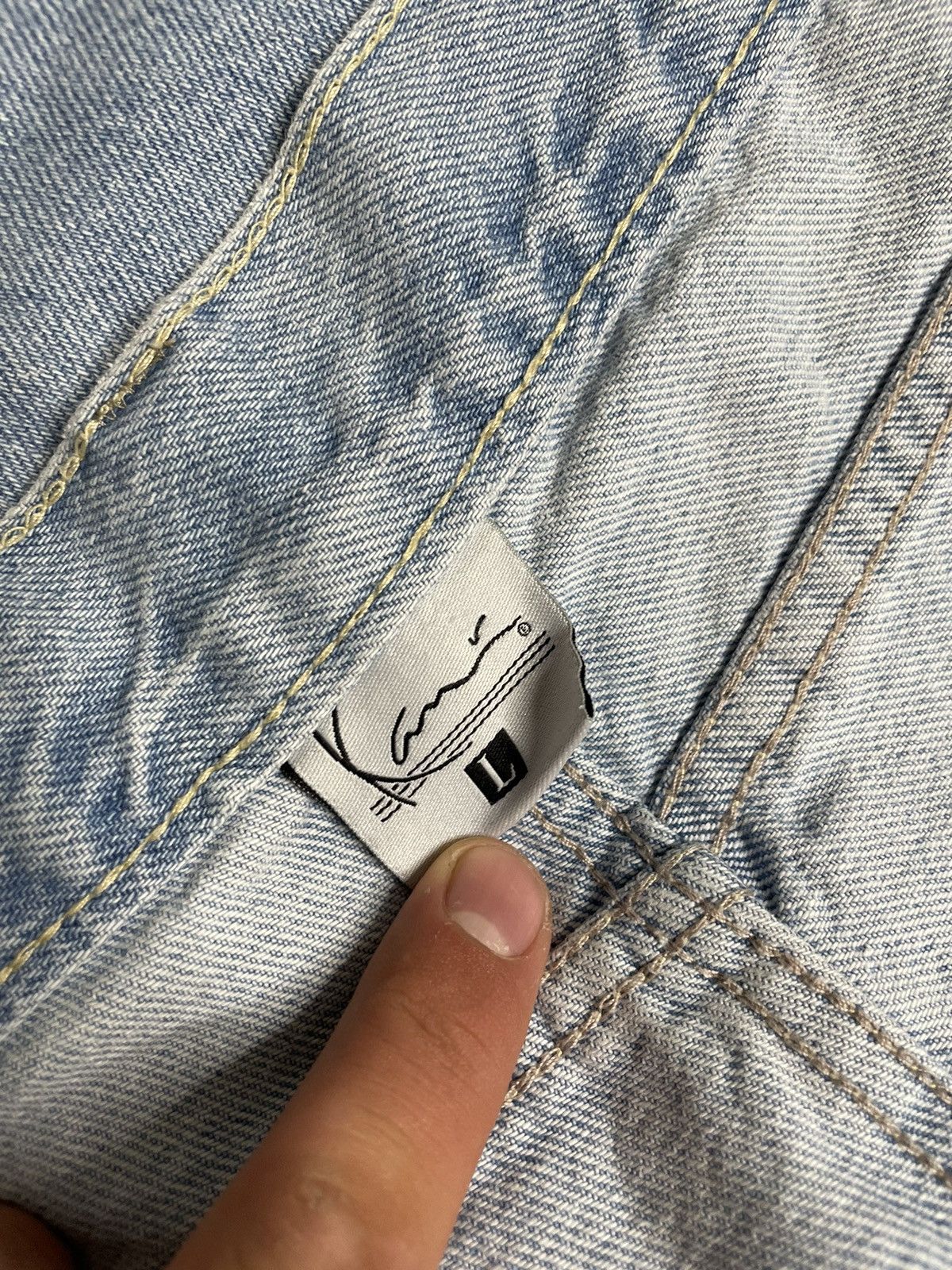 Japanese Brand × Karl Kani Karl Kani Hip Hop denim jeans joggers embroidered logo Size US 34 / EU 50 - 12 Thumbnail