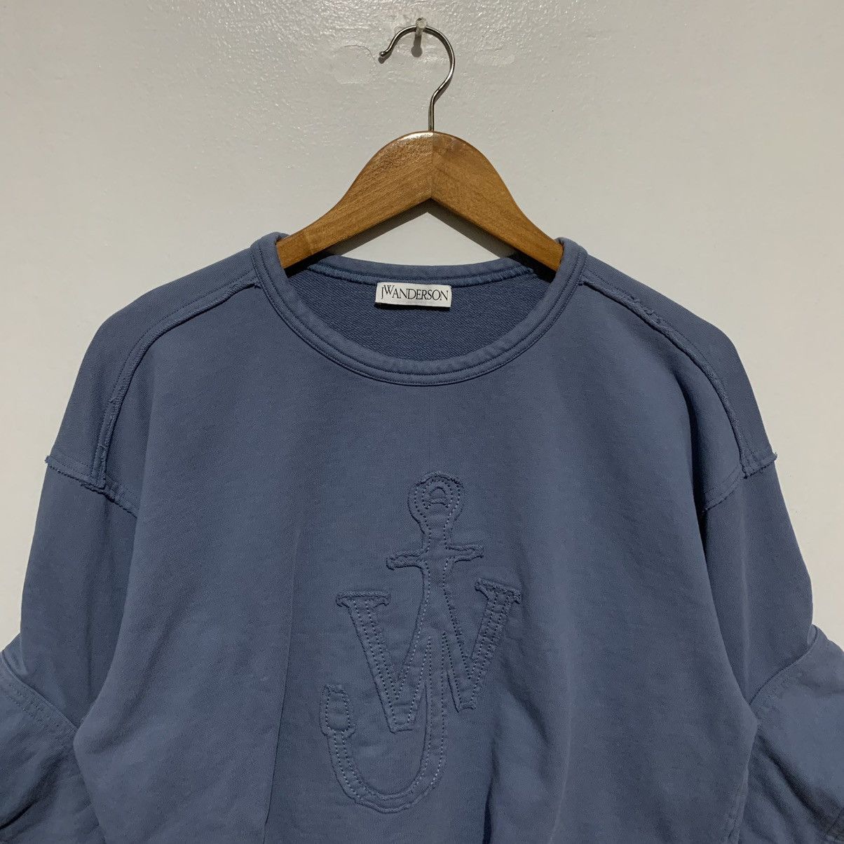 JW Anderson JW Anderson Logo Deconstructed Sleeve Cropped Sweatshirt Size M / US 6-8 / IT 42-44 - 3 Thumbnail