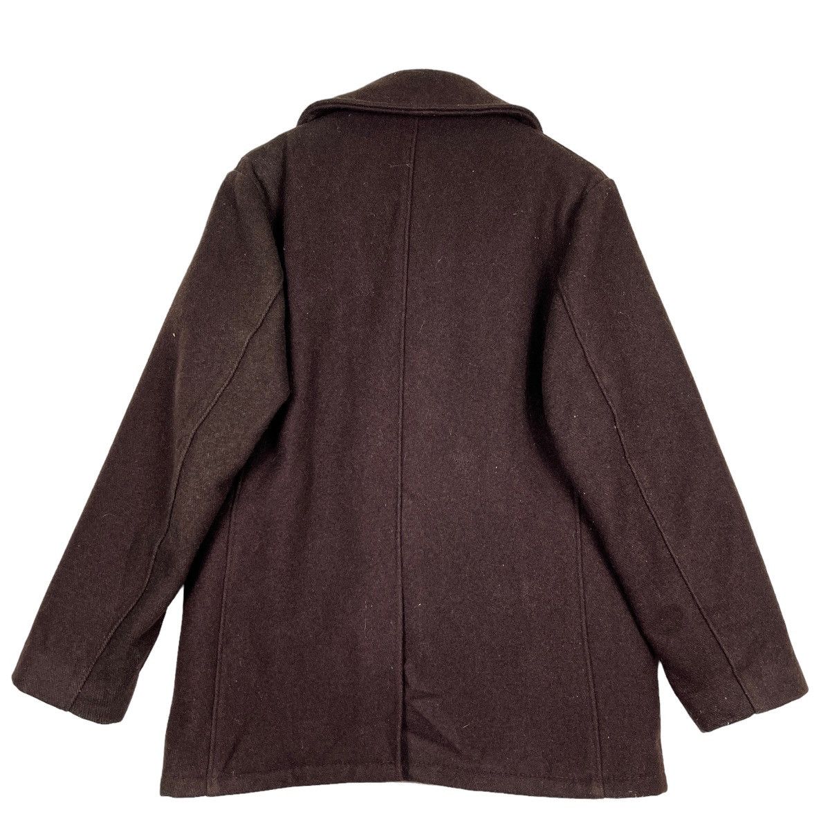 Schott 🔥 RICH BROWN SCHOTT NAVY PEACOAT MADE IN USA Size US M / EU 48-50 / 2 - 8 Thumbnail