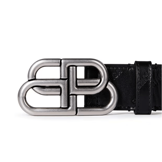 Balenciaga Bal Embossed Belt Sn51 Size ONE SIZE - 3 Thumbnail