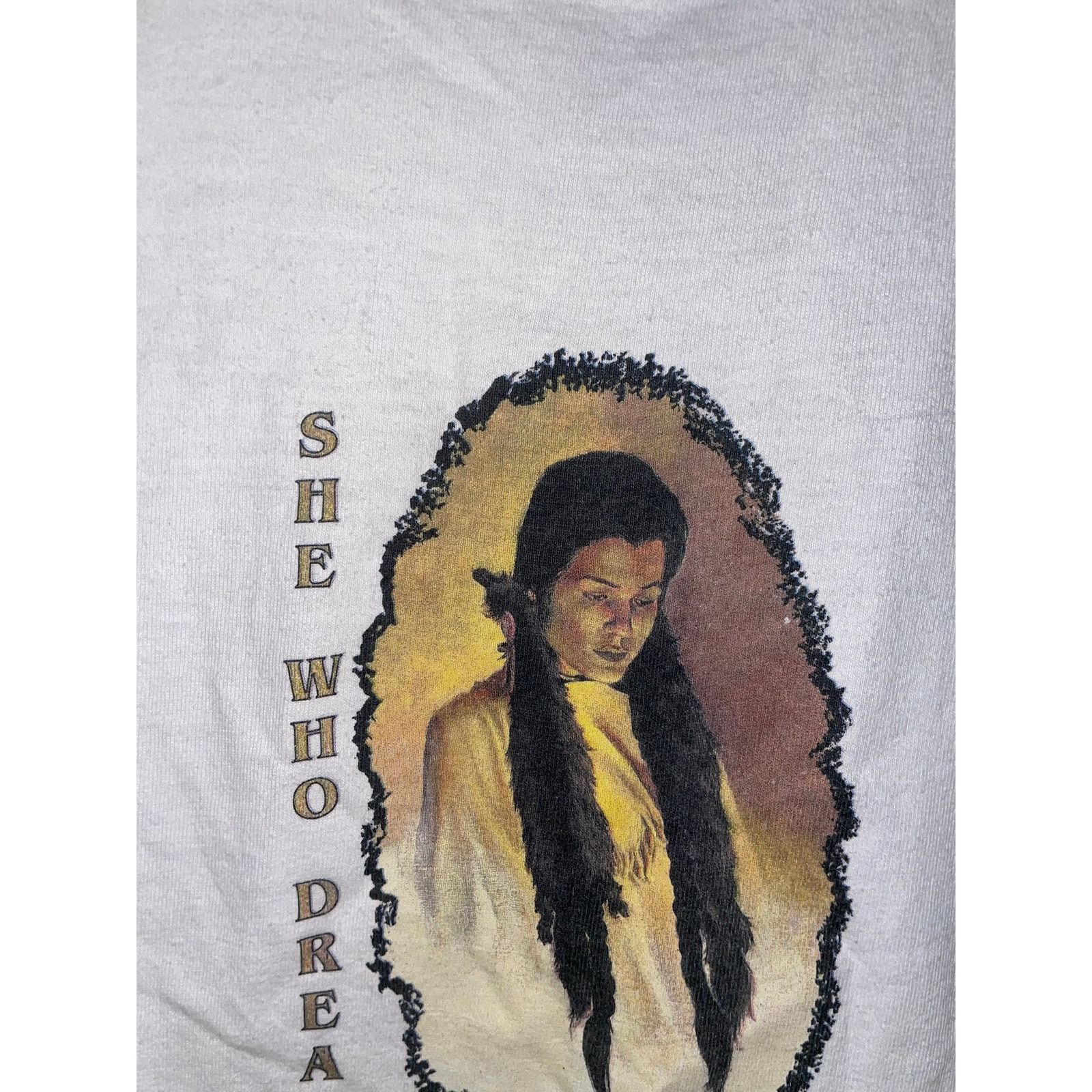 Vintage Vintage Native American Shirt She Who Dreams Arizona Art Tee Size US L / EU 52-54 / 3 - 3 Thumbnail