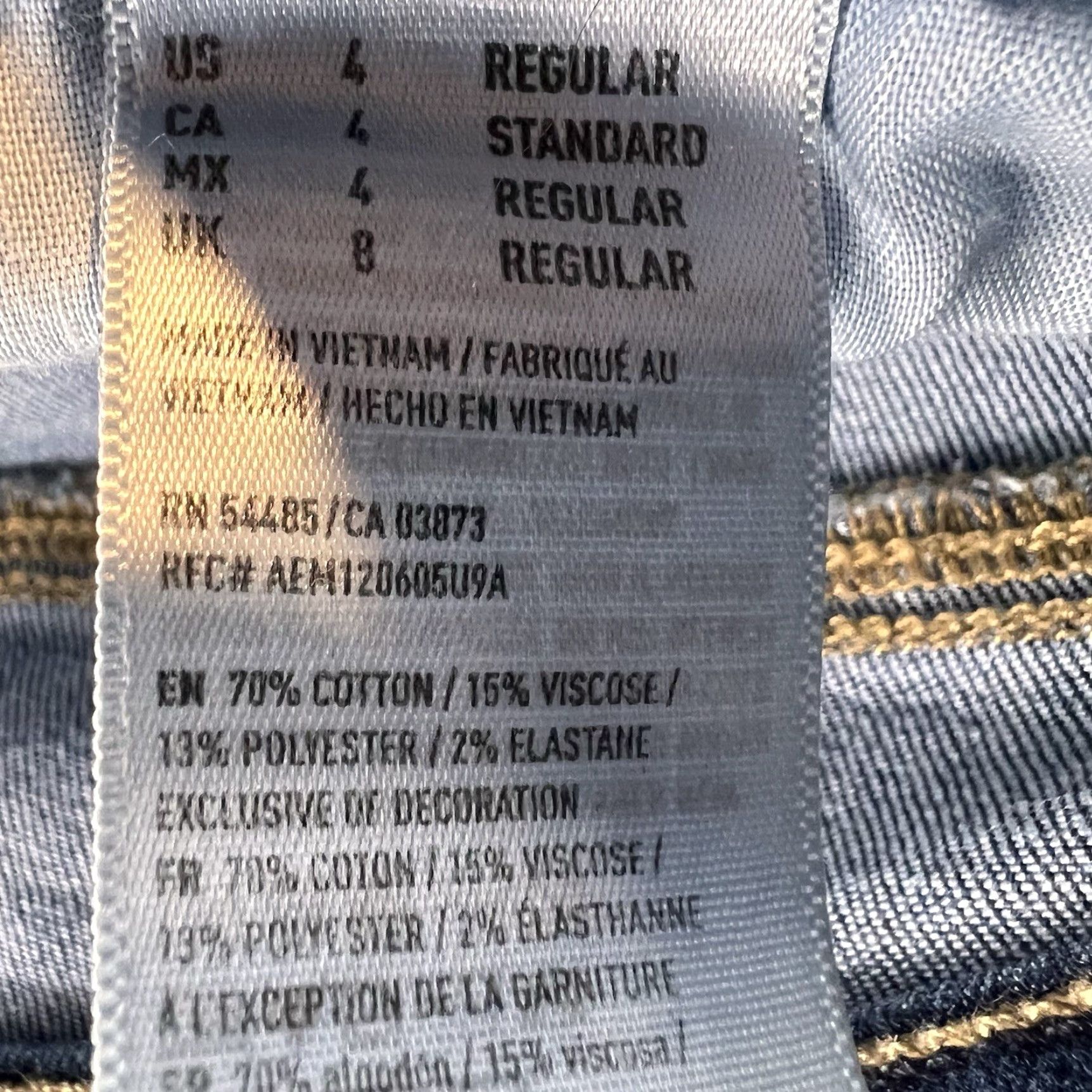 American Eagle Outfitters American Eagle Outfitters Jeans Womens 4 Regular Blue Denim Skinny Kick 5-Pocket Stretch High Rise Boho Vintage No Size 27" / US 4 / IT 40 - 3 Thumbnail