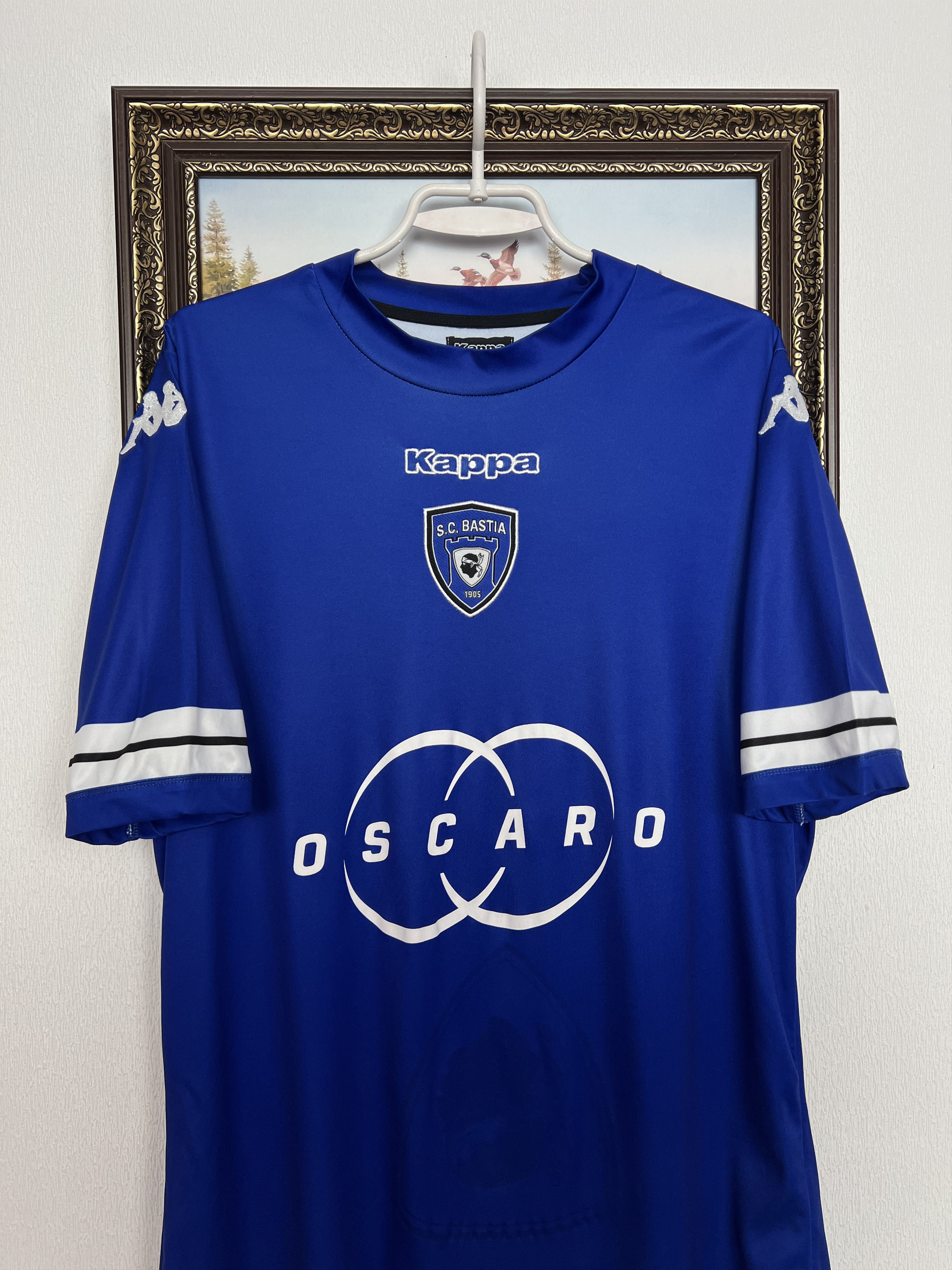 Kappa SC Bastia Home football shirt 2013 Soccer Jersey Trikot Size US XL / EU 56 / 4 - 2 Thumbnail