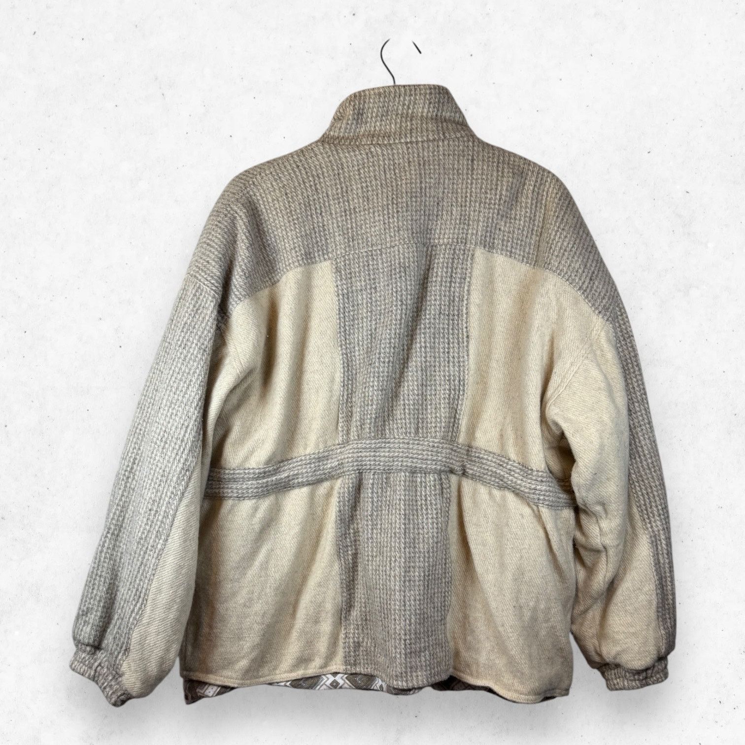 Other Wool Jacket Beige No Tag Men's XL Mexican Drawstring Size US XL / EU 56 / 4 - 2 Thumbnail