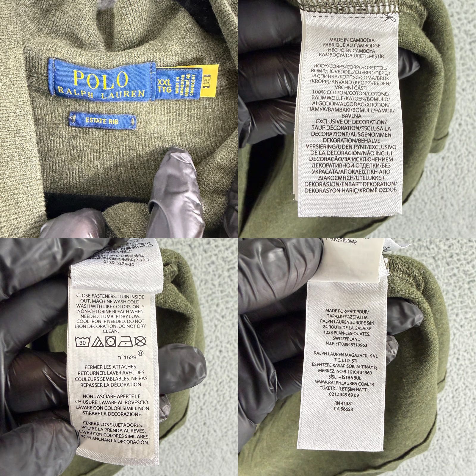 Polo Ralph Lauren Polo Ralph Lauren Sweater Mens 2XL Green 1/4 Zip Long Sleeve 100% Cotton Size US XXL / EU 58 / 5 - 8 Thumbnail