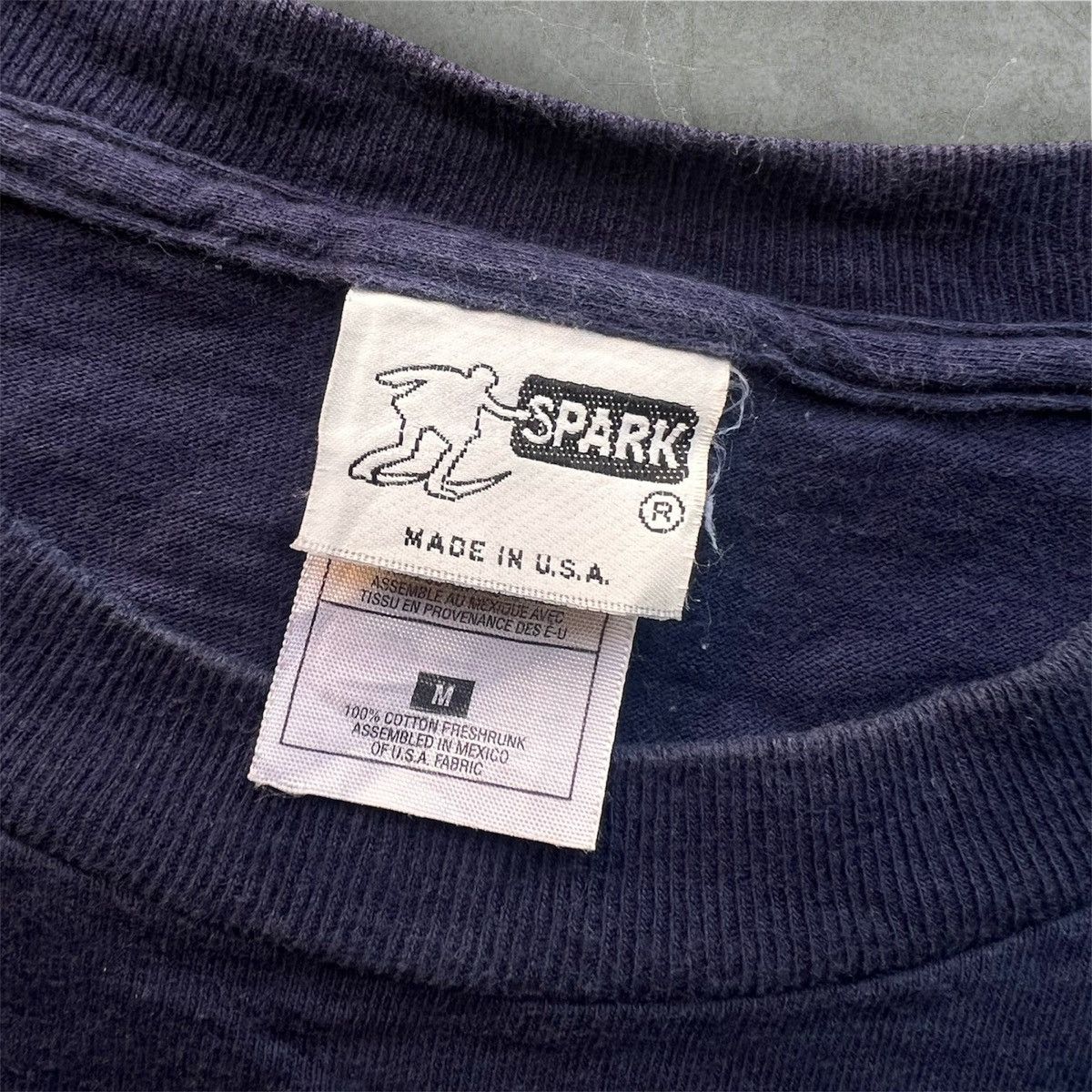 Vintage Vintage 90’s SPARK Skateboarding No.1 America Flag Tshirt Size US M / EU 48-50 / 2 - 9 Thumbnail