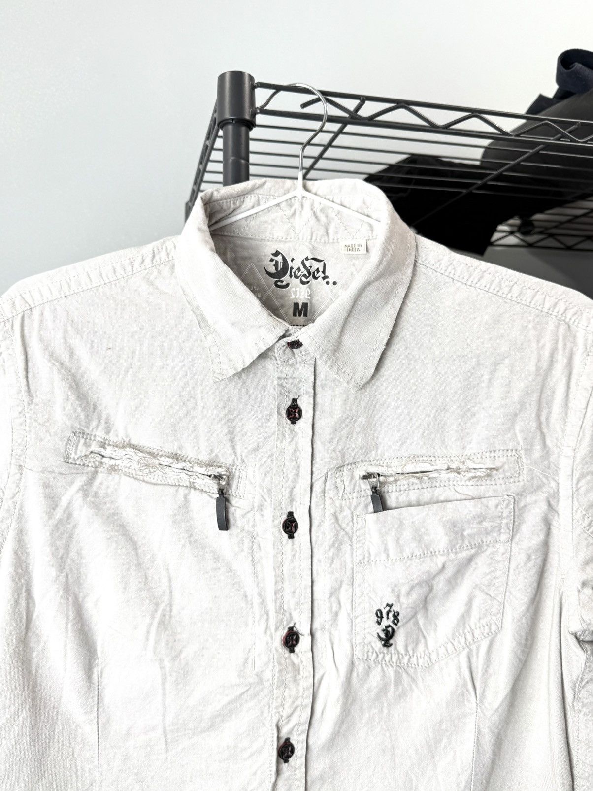 Diesel Y2K Vintage Diesel Buttons Up Shirt Tee Archive Hype Size US M / EU 48-50 / 2 - 2 Thumbnail