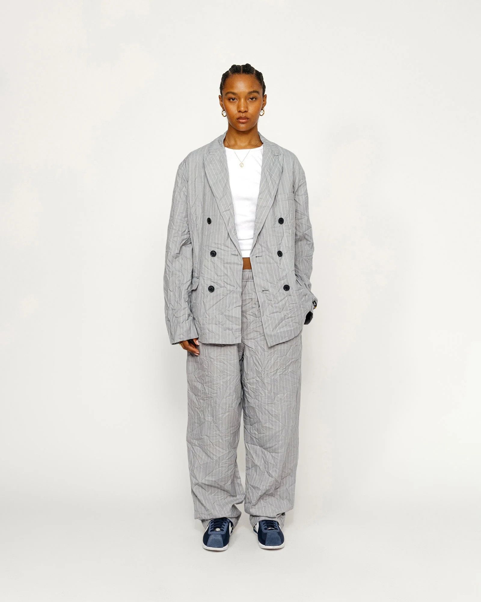 Stussy Stussy SS24 wrinkled stripe trousers Size US 32 / EU 48 - 1 Thumbnail