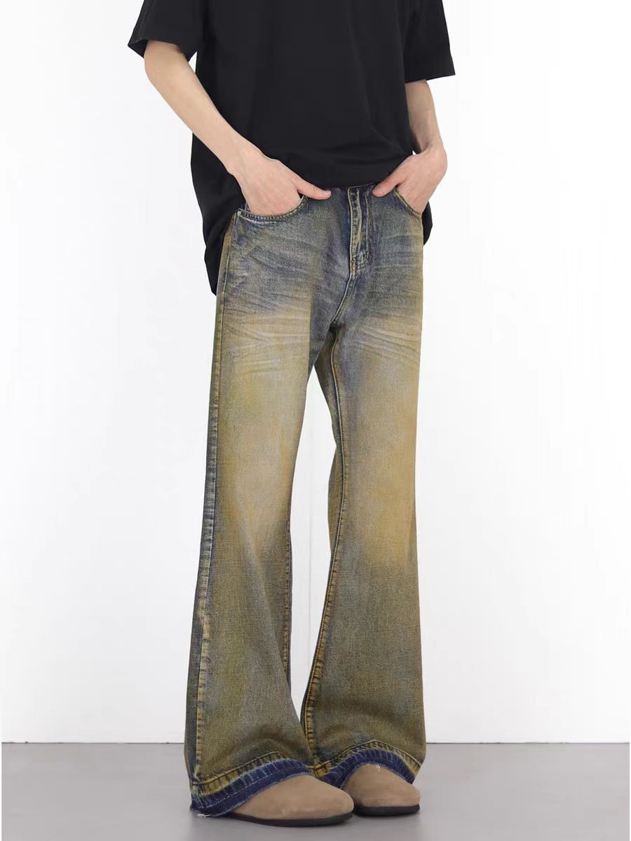 Japanese Brand × Jean Vintage wasteland style micro flare jeans Size US 34 / EU 50 - 2 Thumbnail