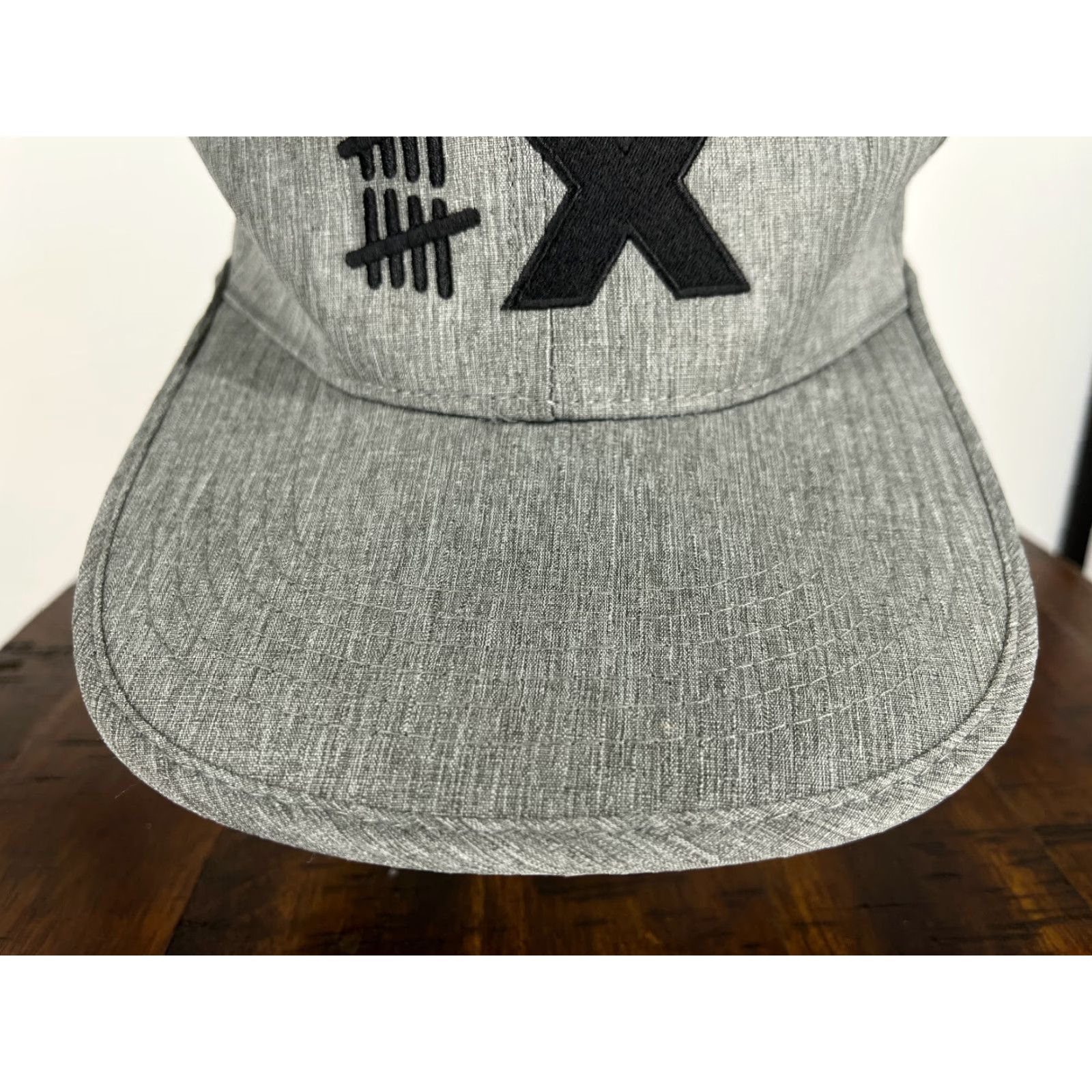 Vintage 10X Golf Hat Cap Adjustable Back Mens Gray Large 10X Sport Hat/Cap Golf Logo Accessories Men Size ONE SIZE - 3 Thumbnail