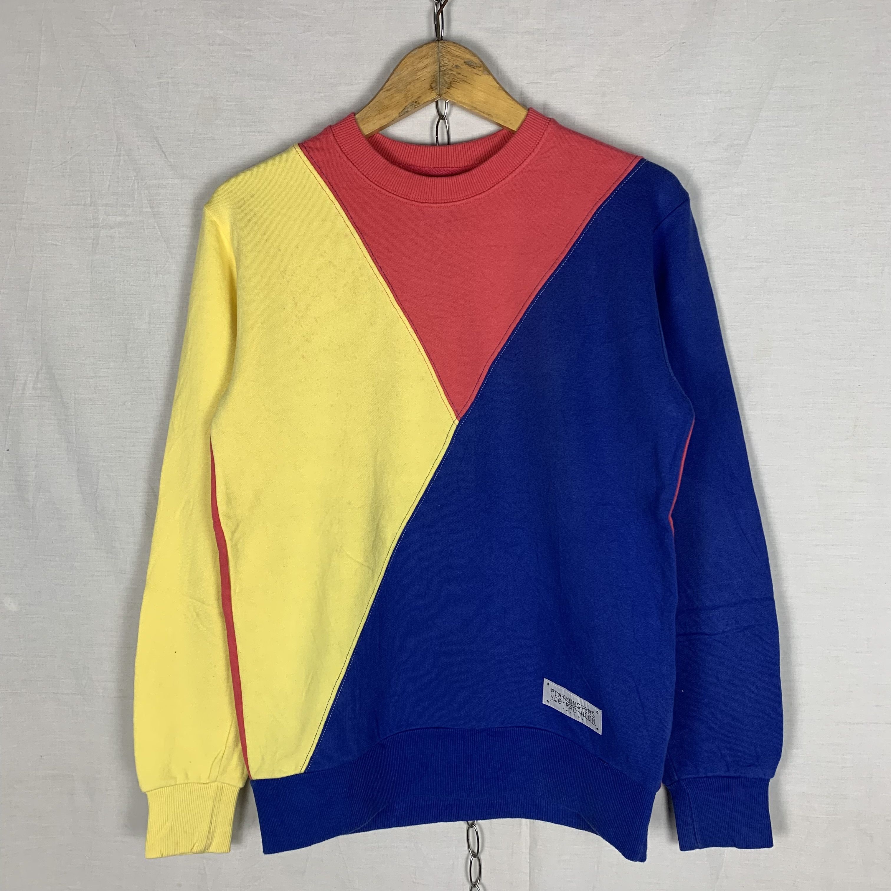 Japanese Brand PLAYMONSTERS Multicolor Sweatshirt Crewneck Size US S / EU 44-46 / 1 - 1 Thumbnail