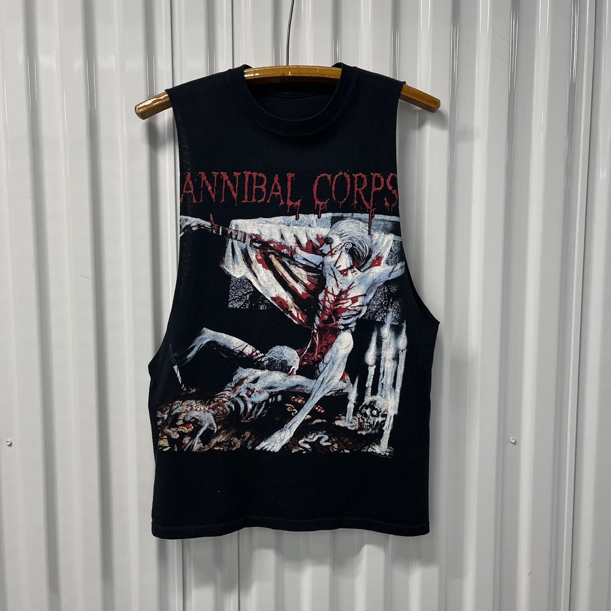Band Tees × Vintage Vintage Y2K Cannibal Corpse 2002 Band Tee Metal Hardcore Size US S / EU 44-46 / 1 - 1 Thumbnail