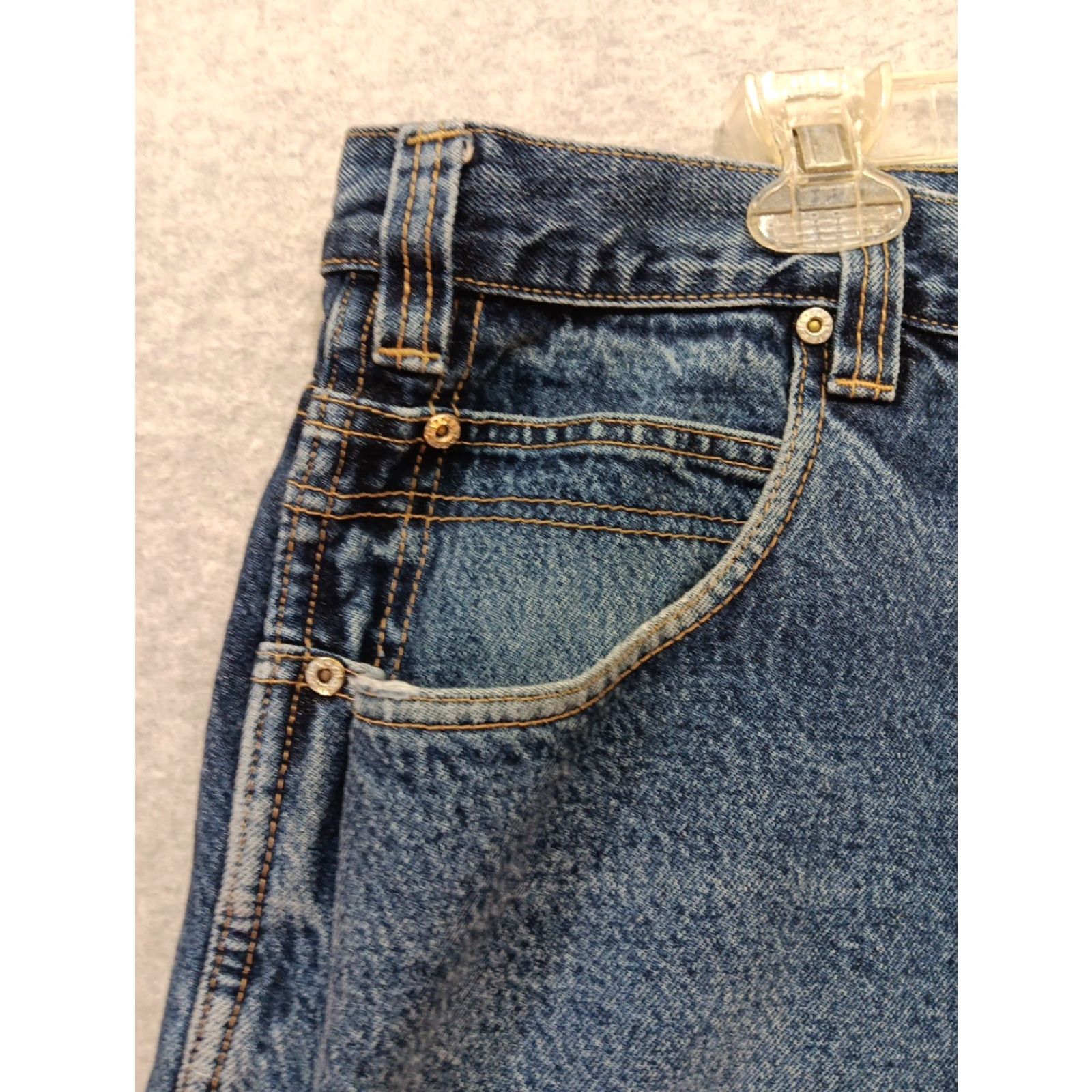 Phat Farm VINTAGE Phat Farm Carpenter Shorts Men 38 Baggy Wide Leg Hip Hop Y2K Blue Cotton 5-Pocket Logo Vintage 80s 90s Mens Size US 38 / EU 54 - 3 Thumbnail