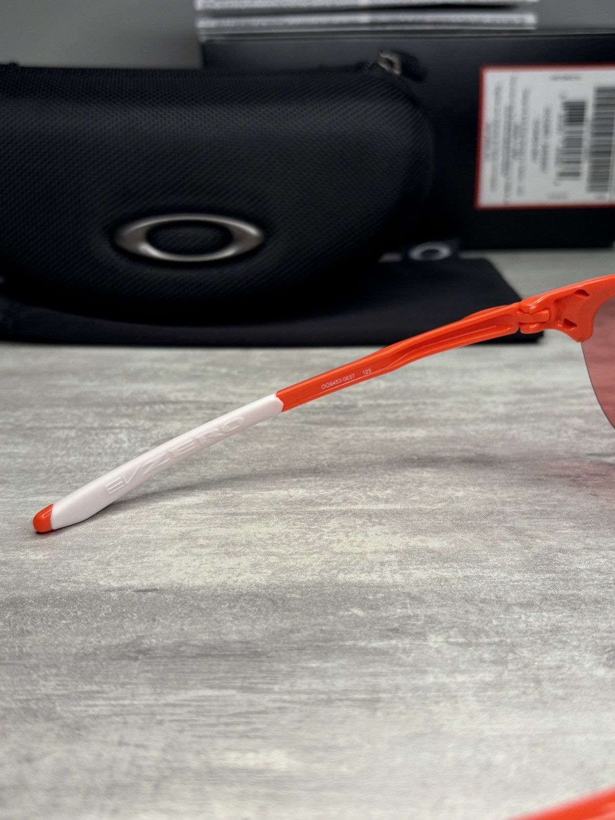 Oakley Oakley EVZero Ascend Safety Orange / Prizm Peach Glasses Size ONE SIZE - 12 Thumbnail